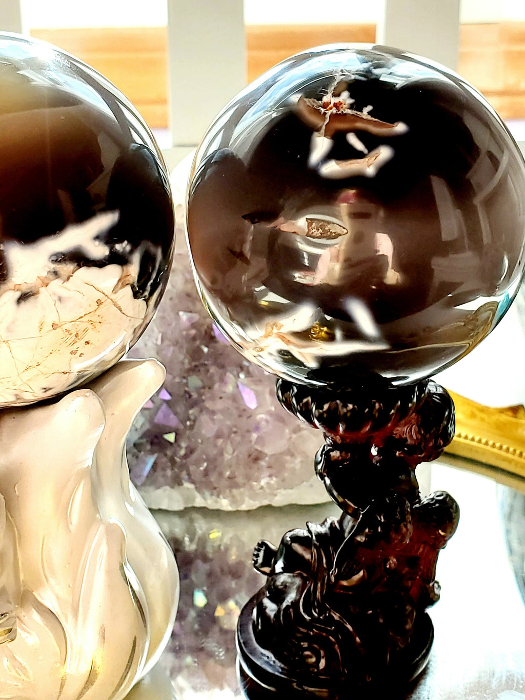 Orca Agate Heart, Gifts for Her, Crystal, Crystal Heart