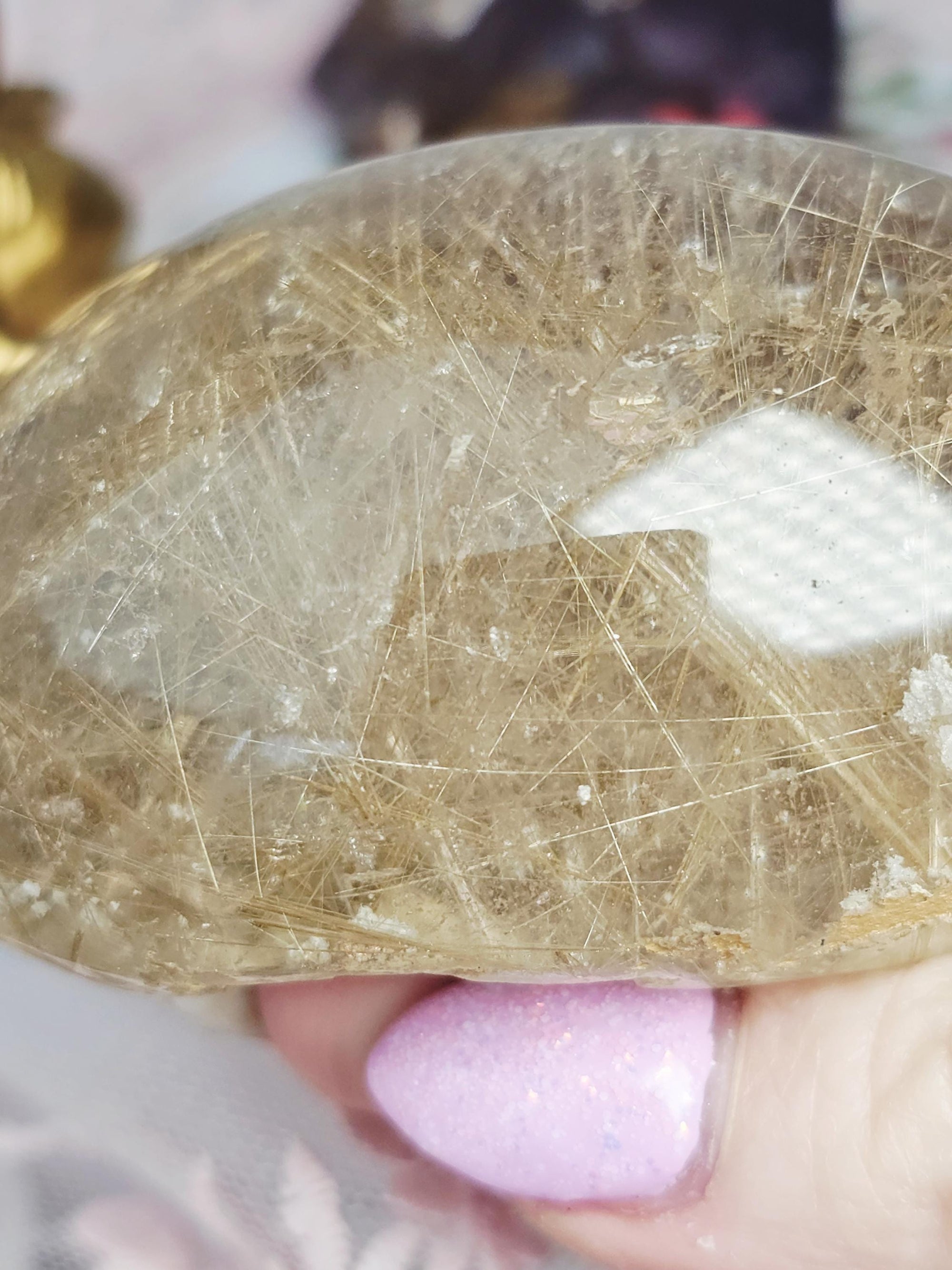 Rutilated Gold Crystal, Crystal Healing, Gift, Metaphysical Crystals, Healings Stone