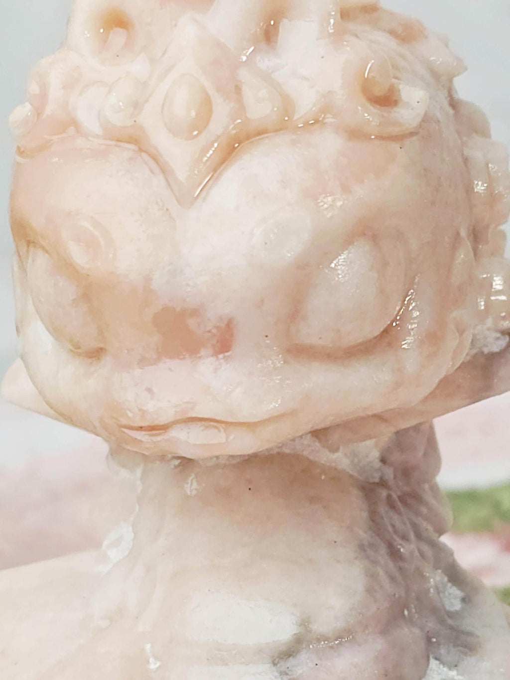 Pink Opal Snake Dragon, Pink Opal, Pink Dragon, Crystal Sculpture, Snake ,Dragon