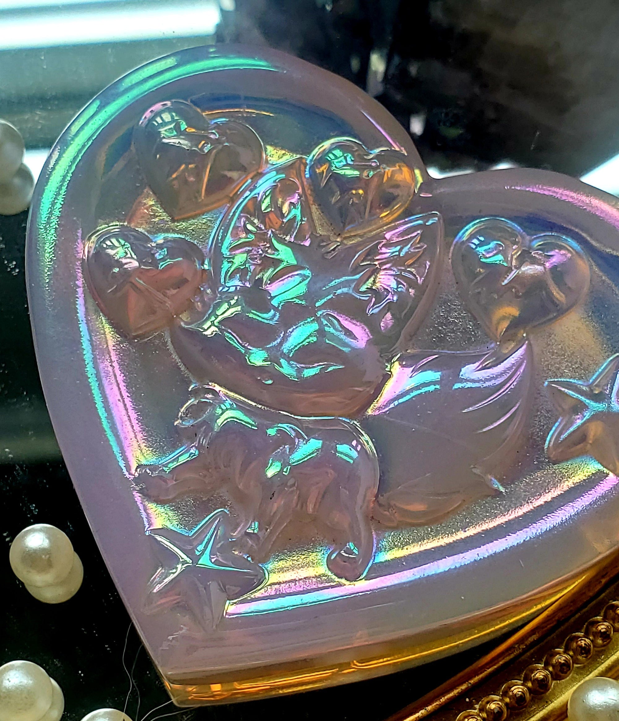 Kitsune Crystal, Angel Aura Opalite Crystal, Kitsune,Crystal