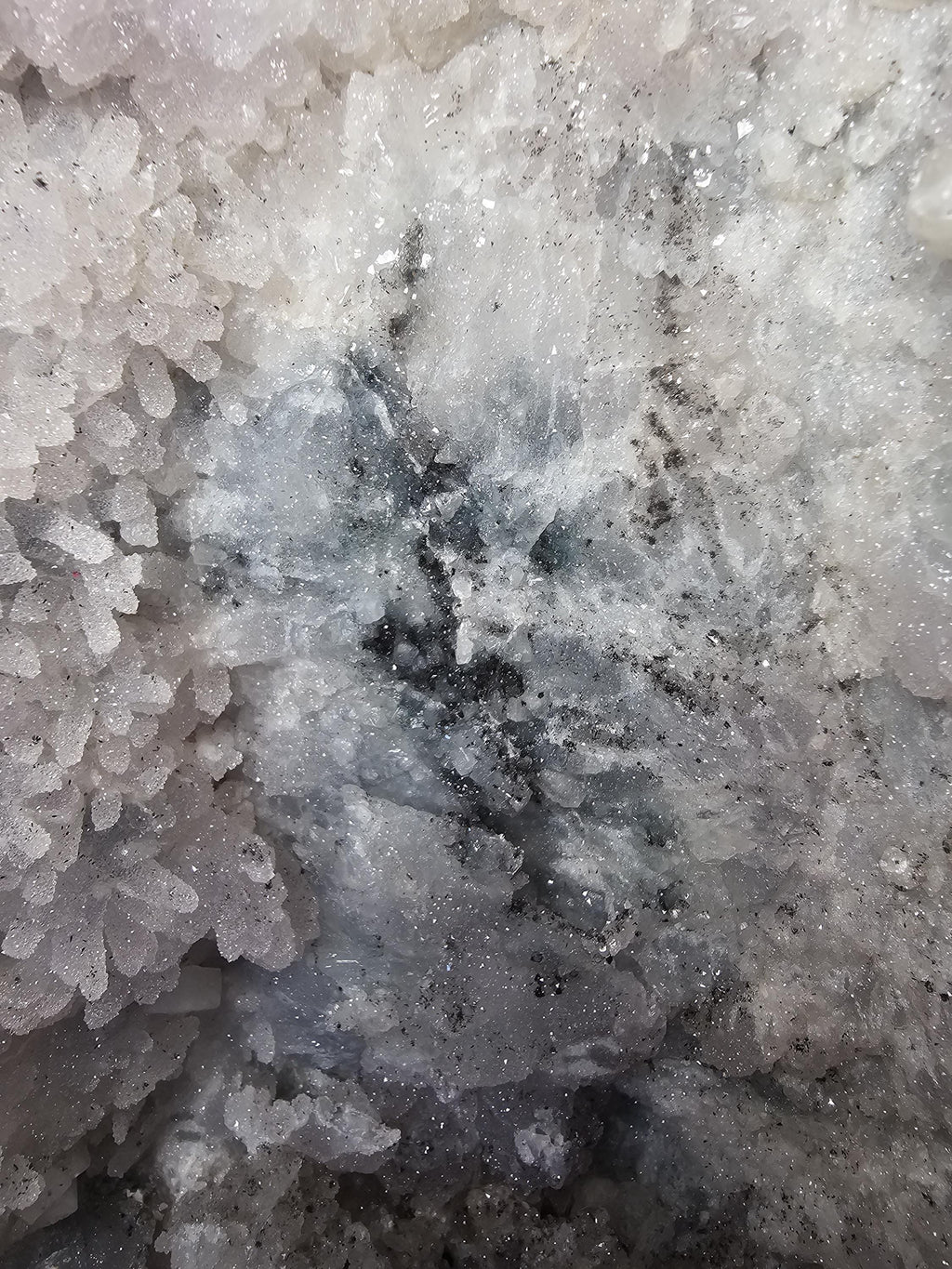 32 lb Rare Amethyst Cathedral with Sugar, Calcite Cubes, Flowers