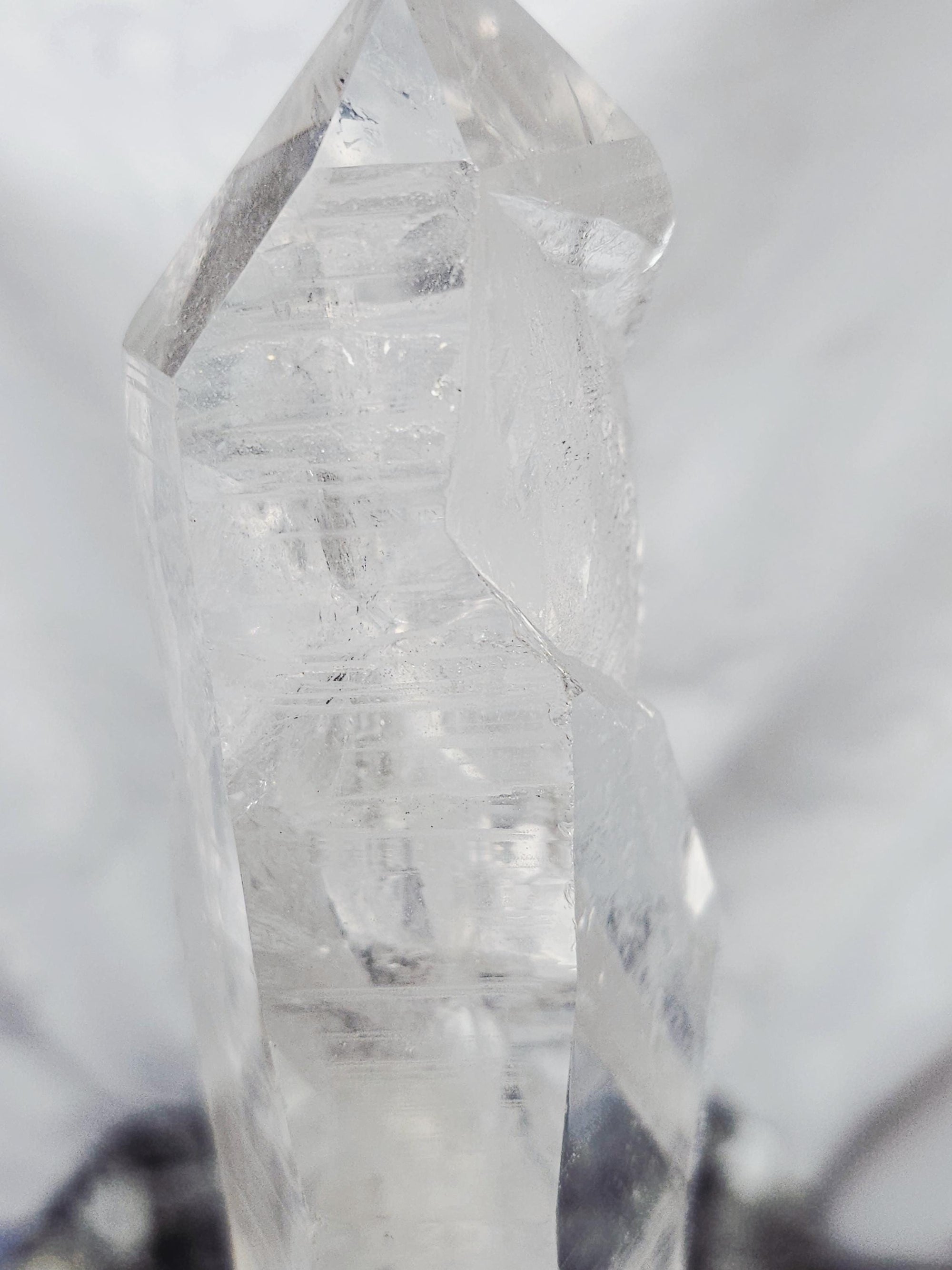 RARE LG  Lemurian Inner Child or Manifestation Quartz on a Stand , Columbia, Crystal Statement Piece