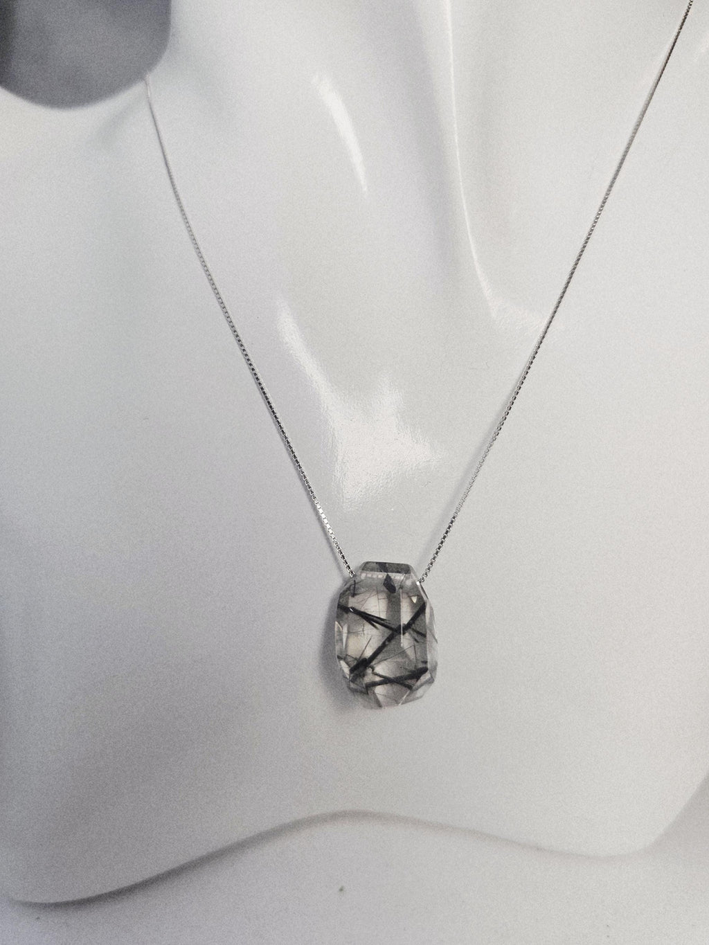 Rutilated Handmade Necklace, 925 Silver Or Gold Chain