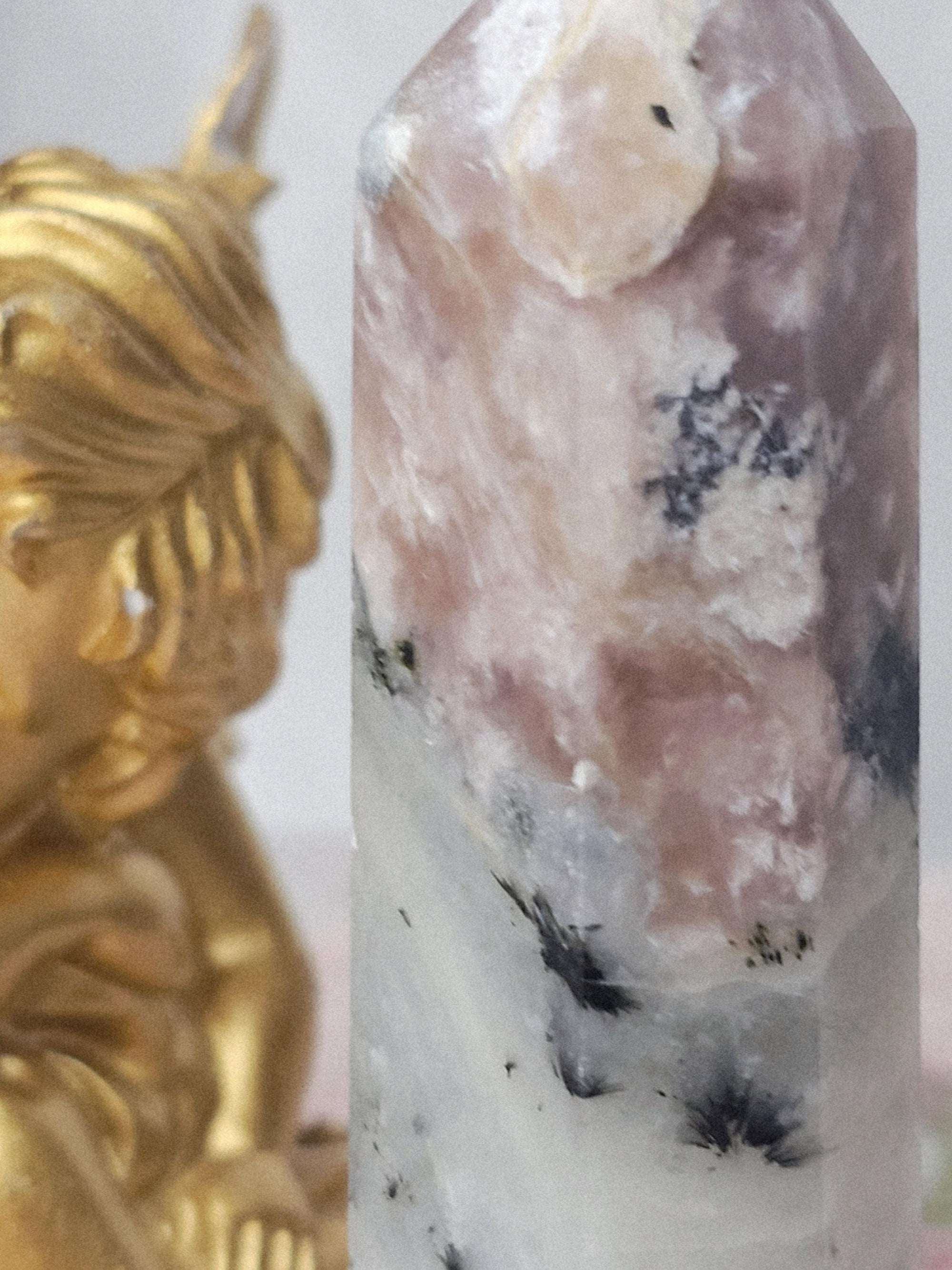 Charoite Tower/ Pink Charoite Point | RARE | Top Grade- A+++ Quality Russian Charoite Towers