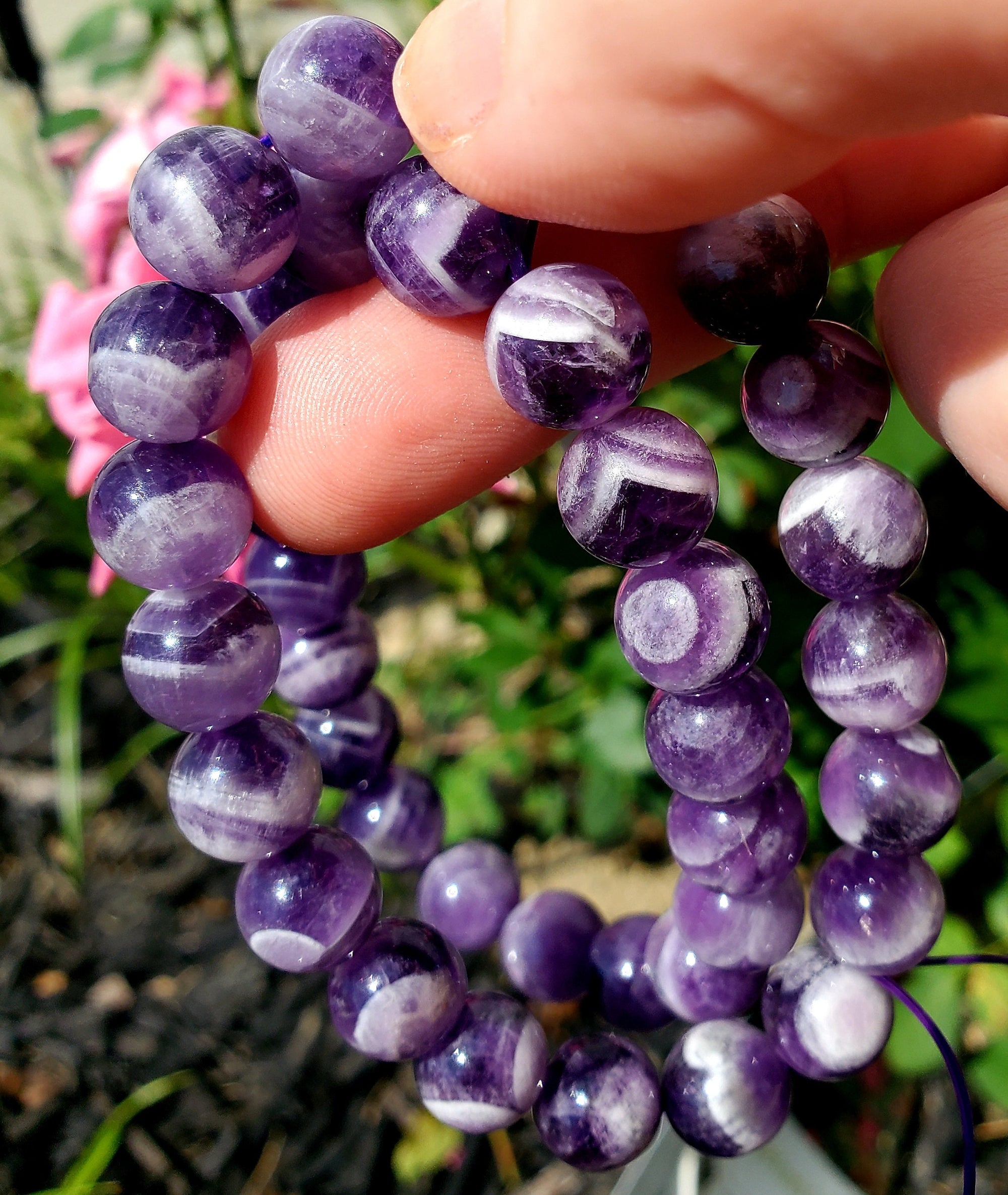 Amethyst Bracelet- crystal bracelet-Chakra bracelet-Crystals