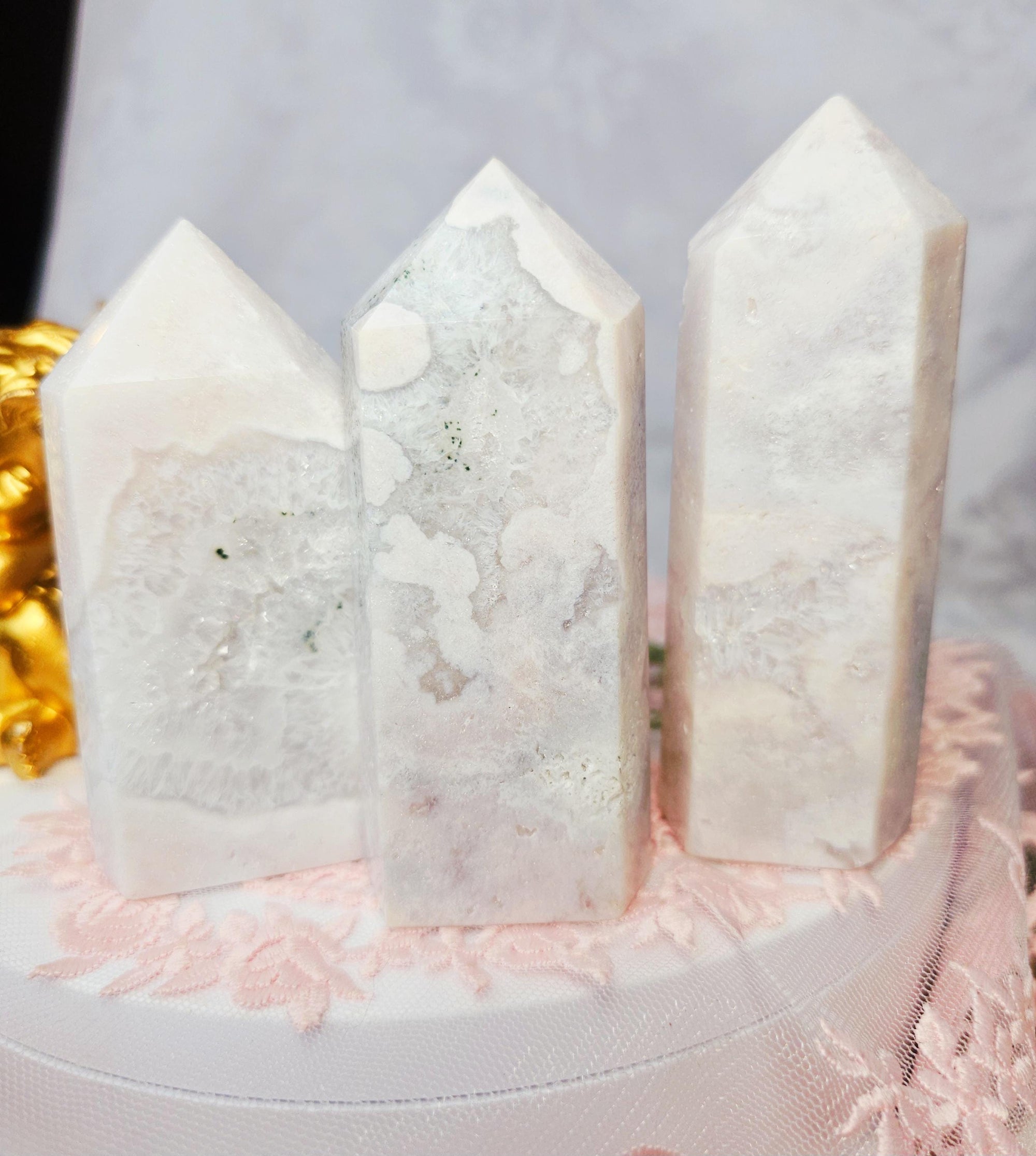 Pink Amethyst Tower, Druzy Tower, Crystal Tower ,Gift