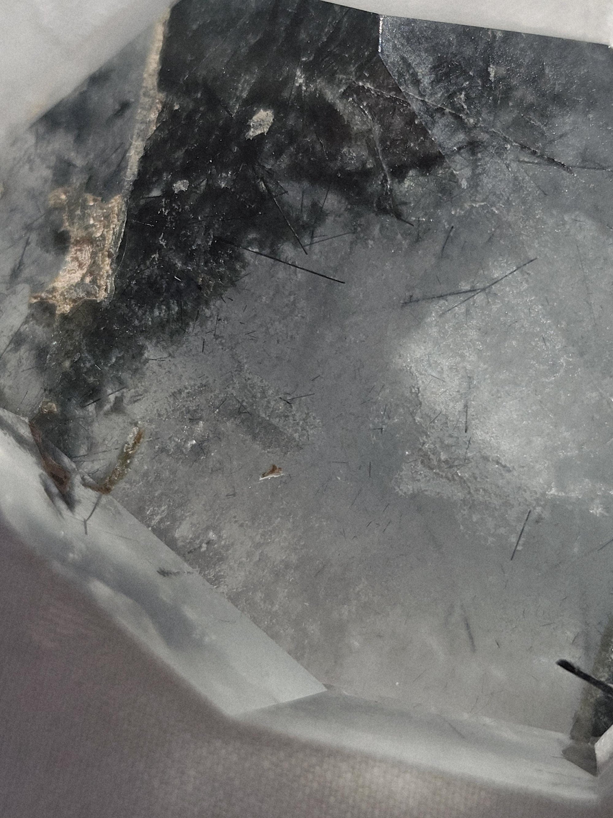 Blue Tara Quartz and Tourmaline , Rutilated Quartz, Crystals, Gift for Her