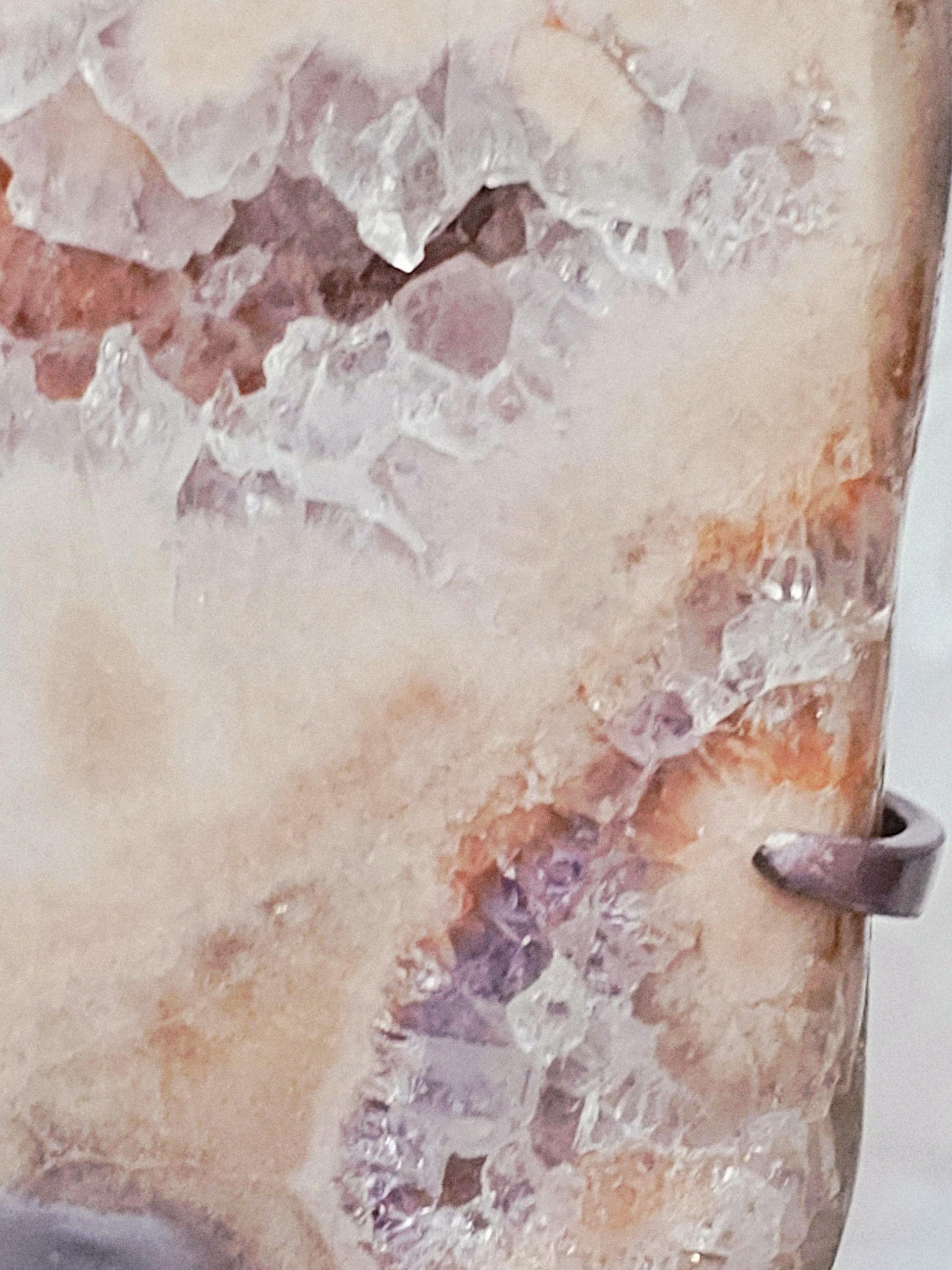 Pink Amethyst Slab 3 lbs, Calming Crystal, Gift, Statement Piece,  Shabby Chic