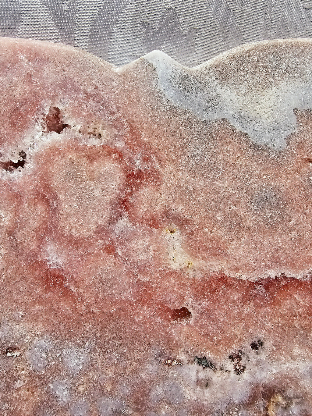 Pink Amethyst Druzy Butterfly, Brazilian Crystal Heart