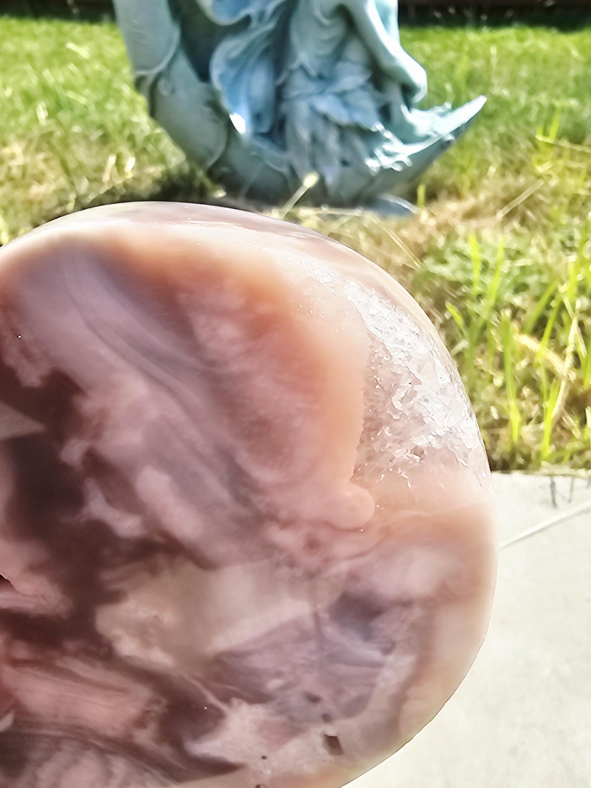 Pink Amethyst Druzy Heart