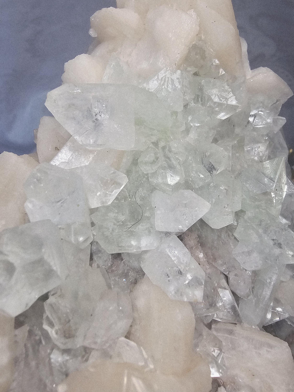 RARE LG 6lb Green Diamond  Apophyllite  with Stillbite from India , Apophyllite, Crystal, Crystals
