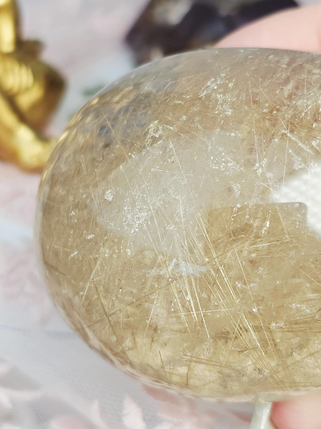 Rutilated Gold Crystal, Crystal Healing, Gift, Metaphysical Crystals, Healings Stone