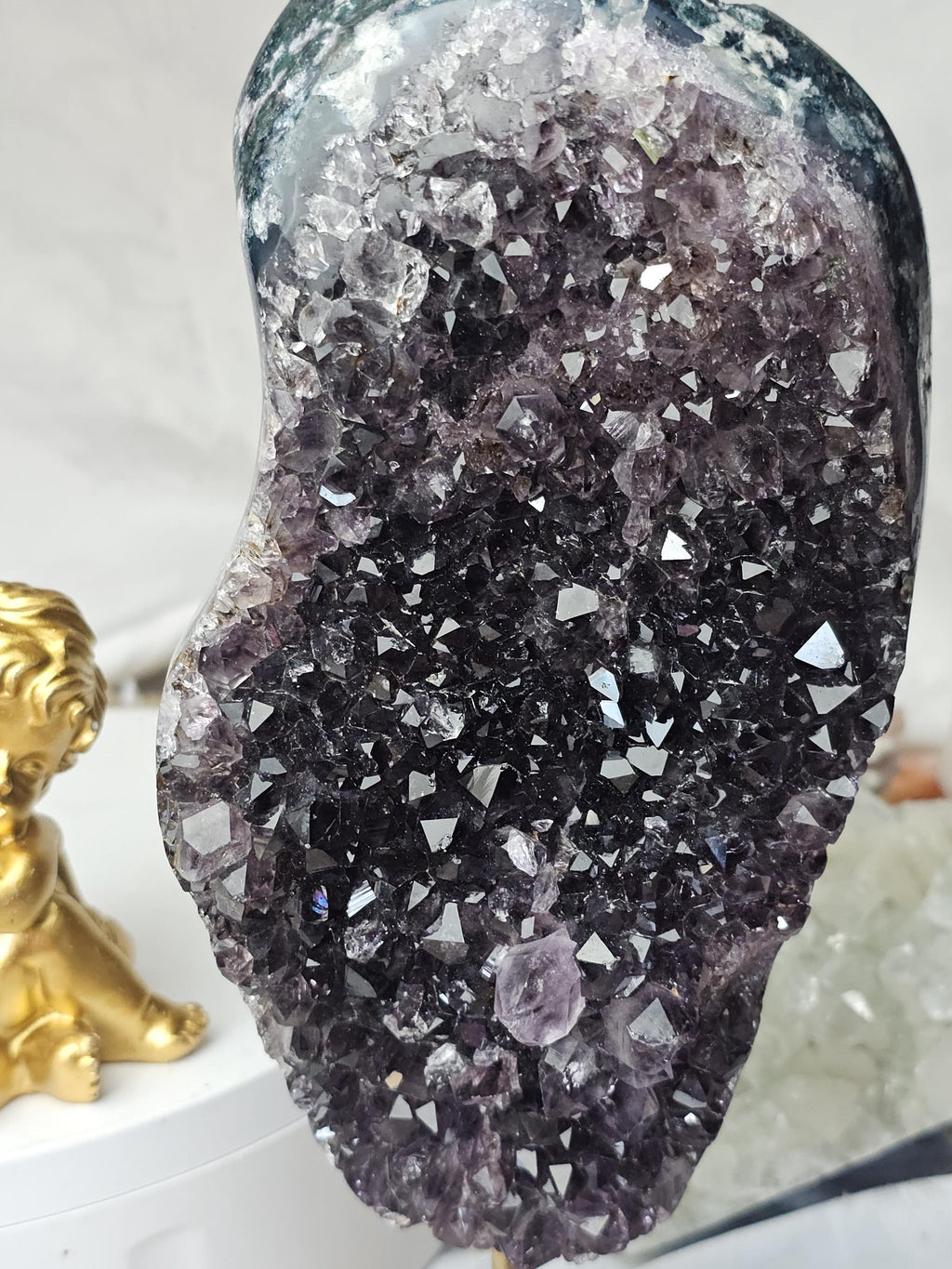 Rare Smoky Amethyst Cutbase, Amethyst, Statement Piece