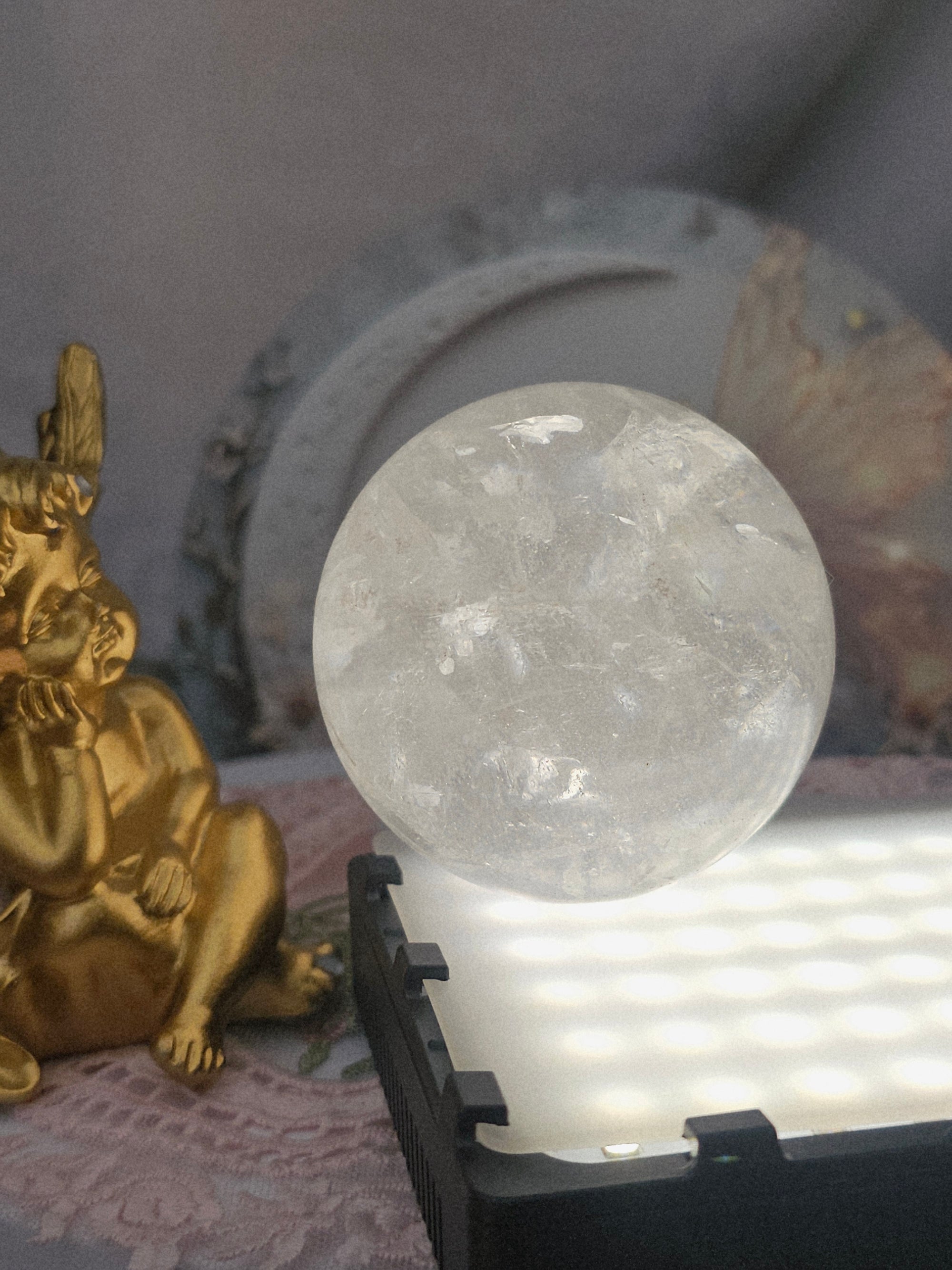 Clear Quartz Sphere, Crystal Ball, Crystals, Gift for Her