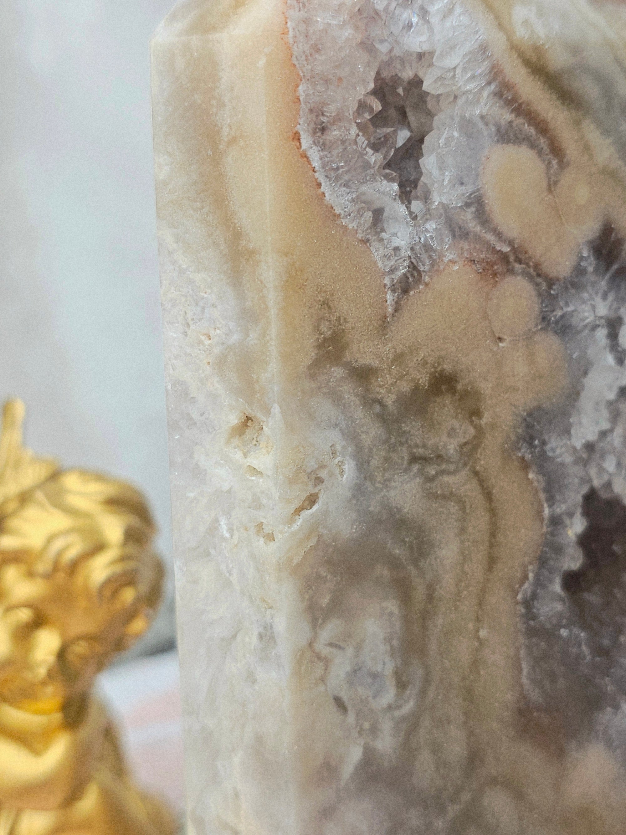 Pink Amethyst Tower, Druzy Tower, Crystal Tower ,Gift (Copy)