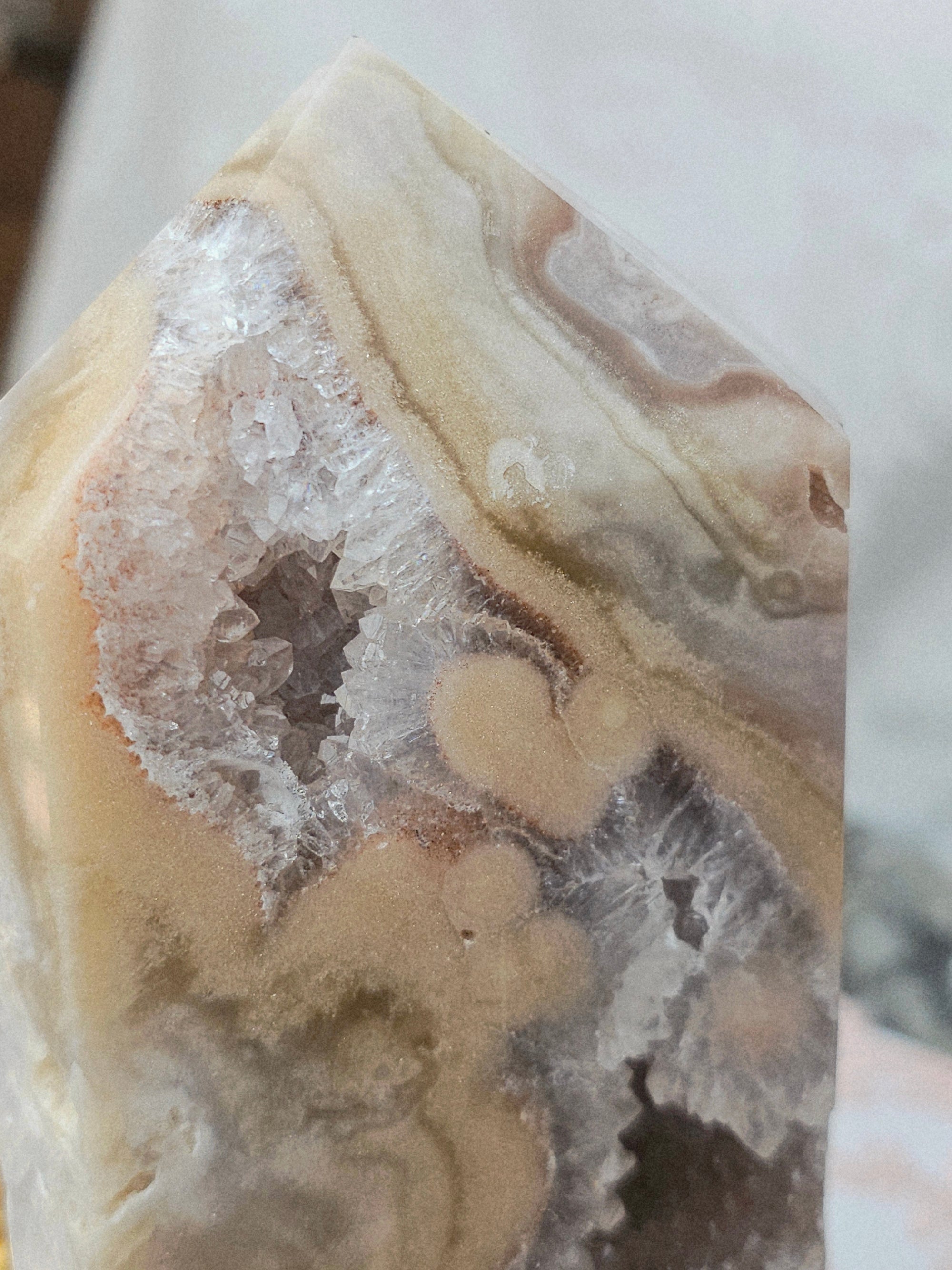 Pink Amethyst Tower, Druzy Tower, Crystal Tower ,Gift (Copy)