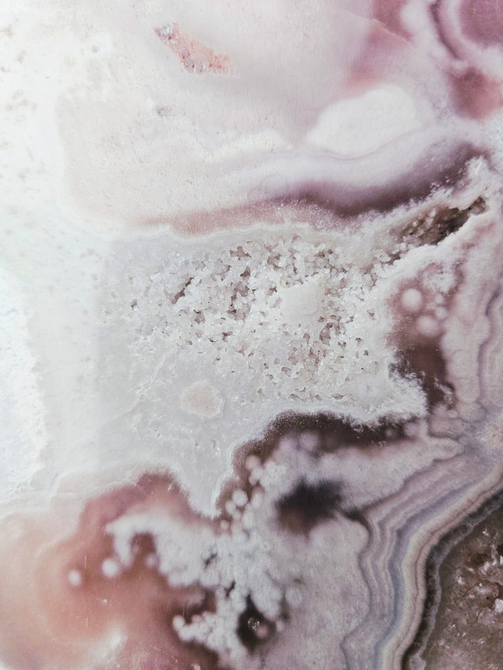 Brazilian Amethyst Druzy Slab, Pink Amethyst Druzy Slab, Red Pink Amethyst, Crystal Slab (Copy)