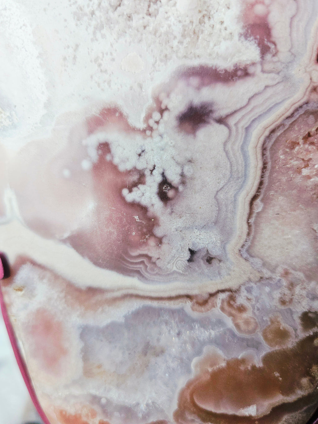 Brazilian Amethyst Druzy Slab, Pink Amethyst Druzy Slab, Red Pink Amethyst, Crystal Slab (Copy)