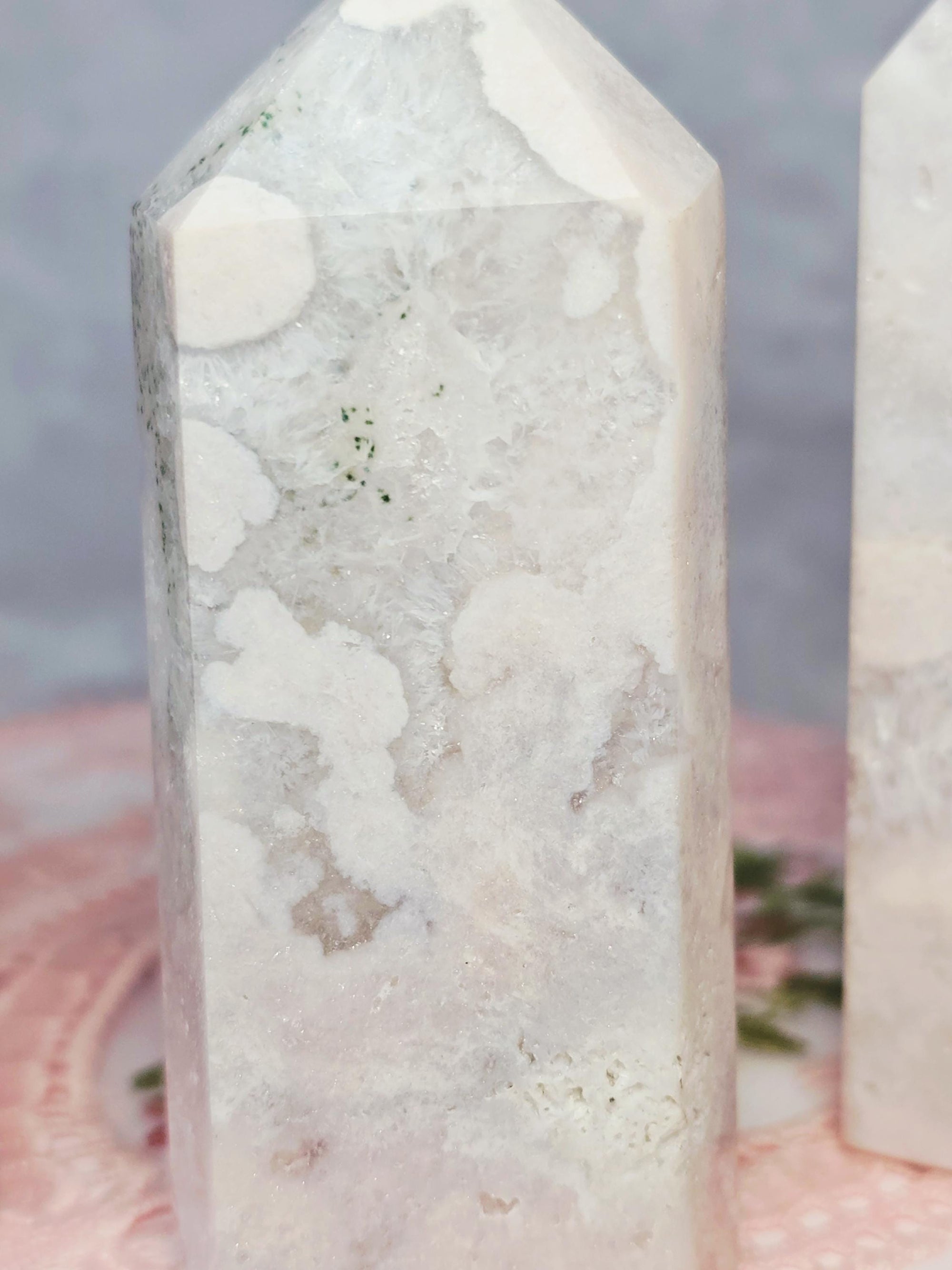 Pink Amethyst Tower, Druzy Tower, Crystal Tower ,Gift