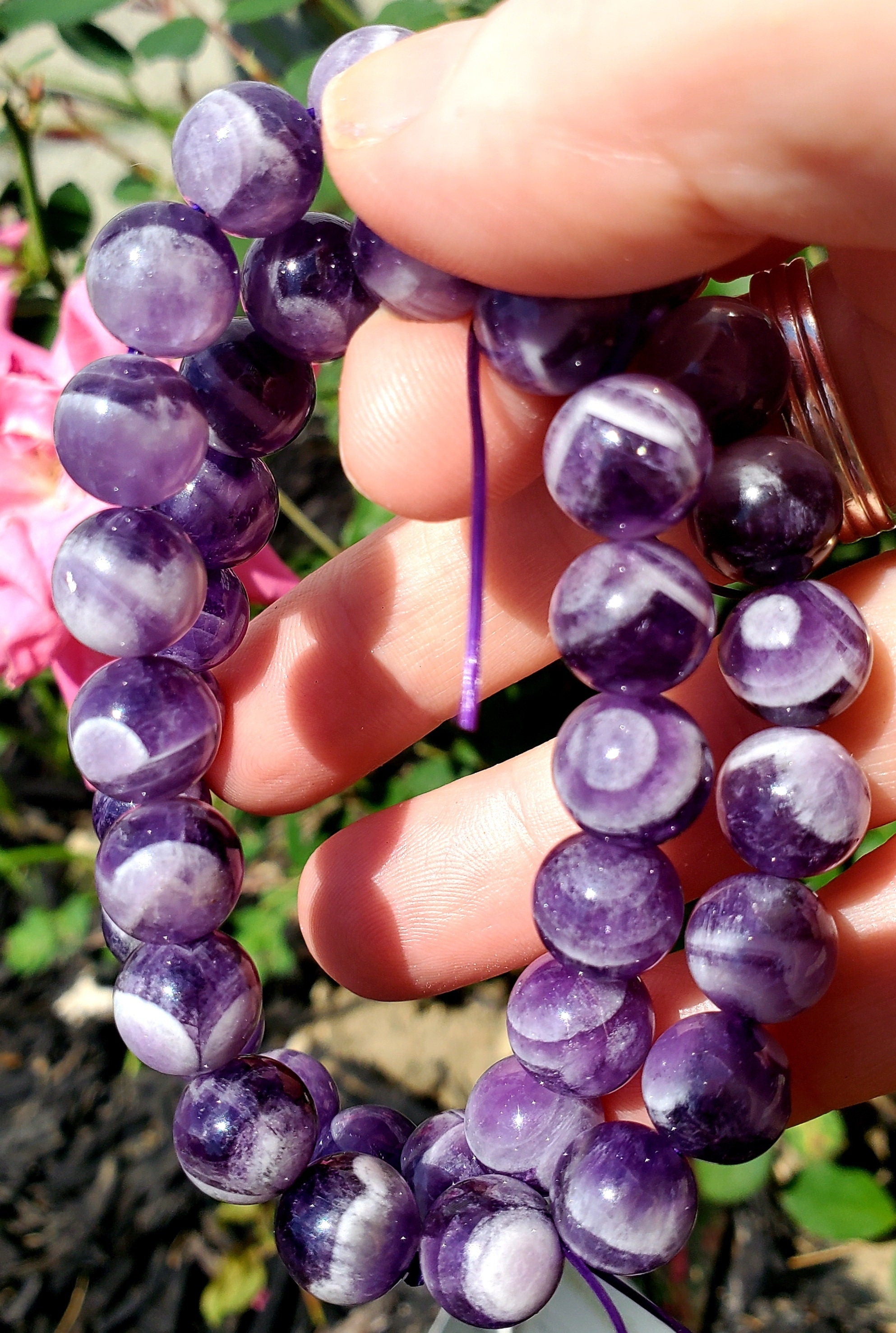Amethyst Bracelet- crystal bracelet-Chakra bracelet-Crystals