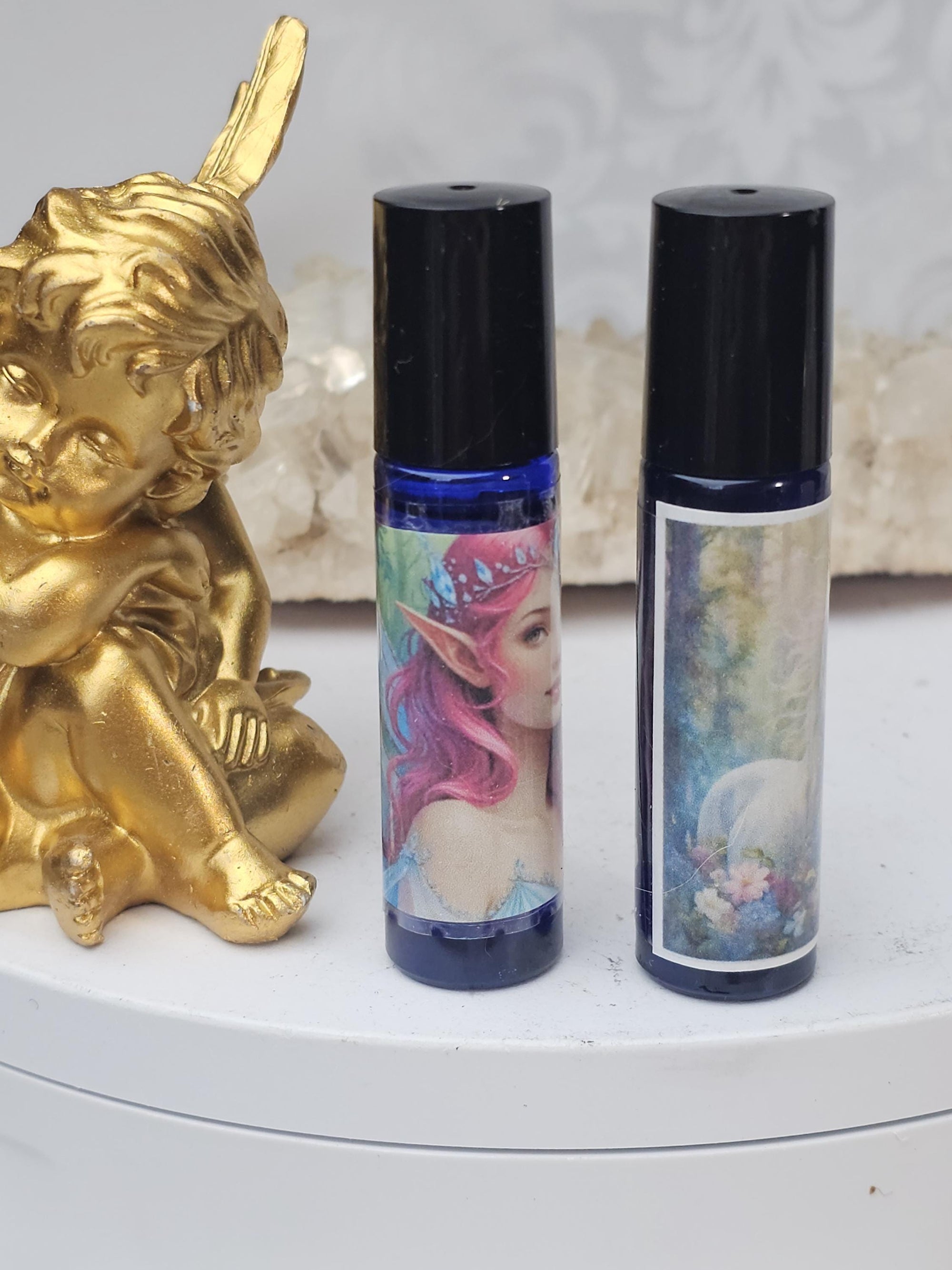 Crystal Healing Peace Oil, Organic Essential Oils, Rose Quartz