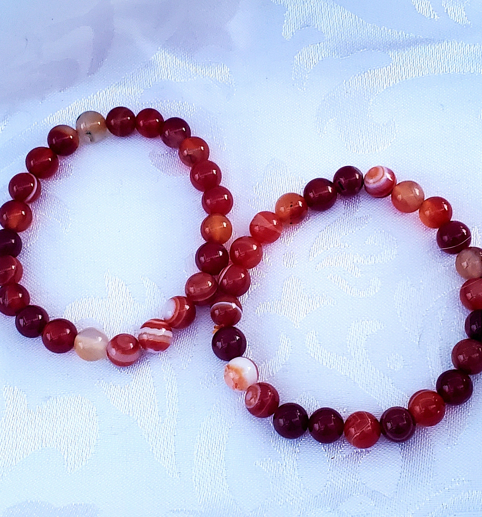 Carnelian Bracelet, Beaded Bracelet, Friendship Bracelet