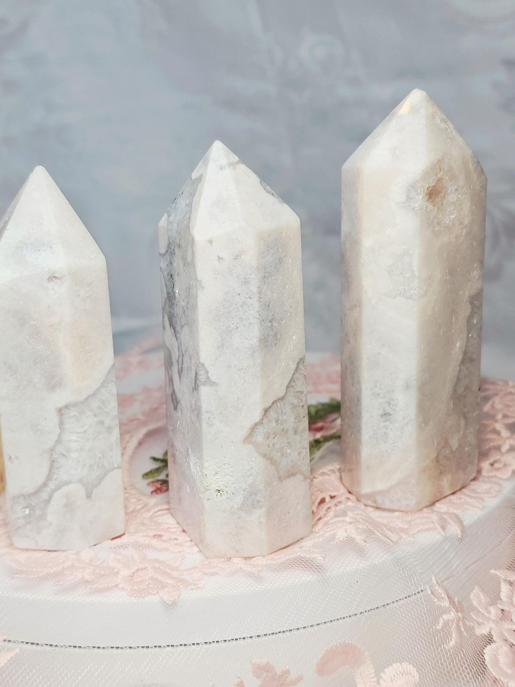 Pink Amethyst Tower, Druzy Tower, Crystal Tower ,Gift