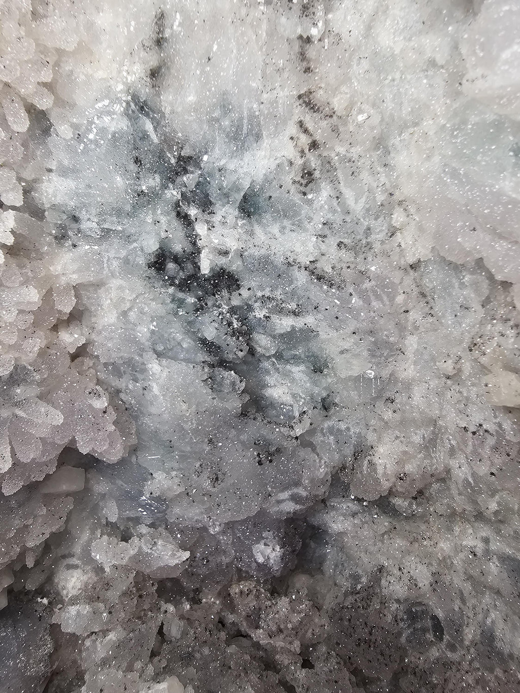 32 lb Rare Amethyst Cathedral with Sugar, Calcite Cubes, Flowers