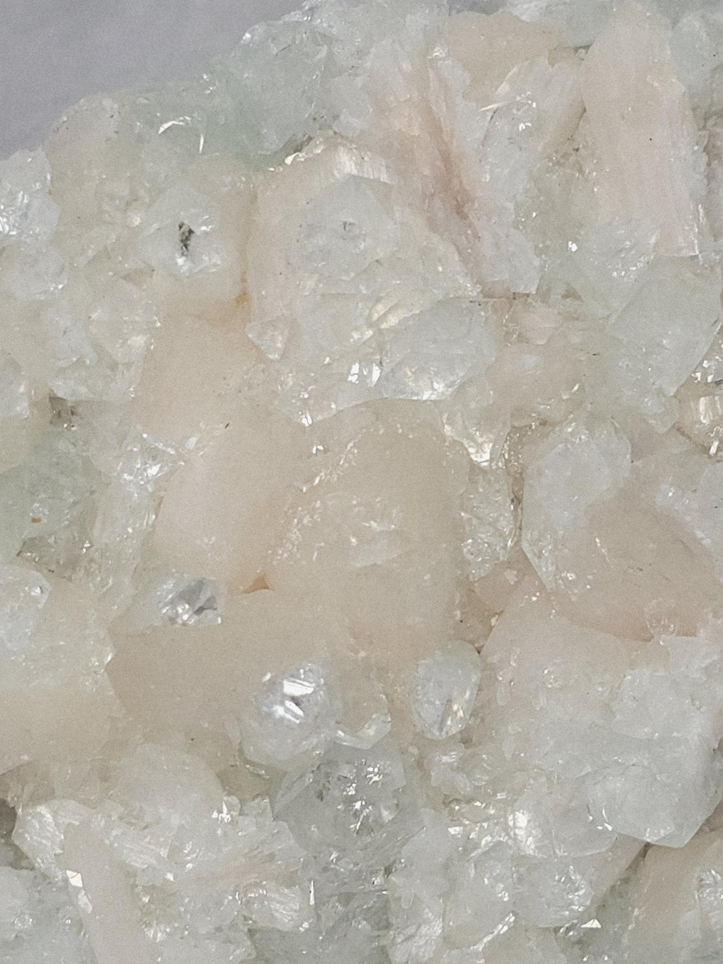 Rare Green Diamond Apophyllite with Stillbite, India Crystal Home Decor