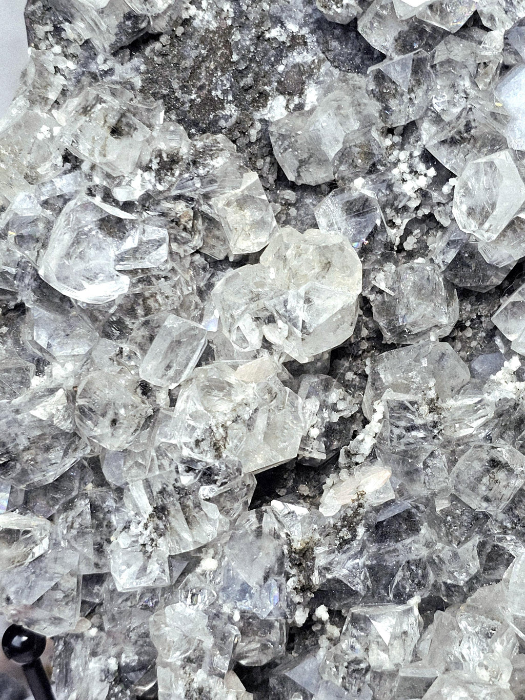 Black Diamond Apophyllite with Stillbite, Healing Crystal Specimen