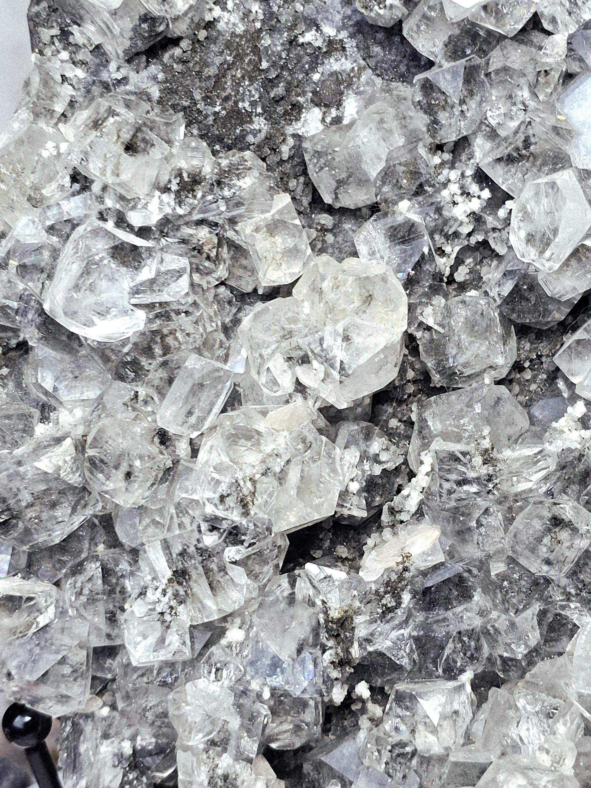 Black Diamond Apophyllite with Stillbite, Healing Crystal Specimen