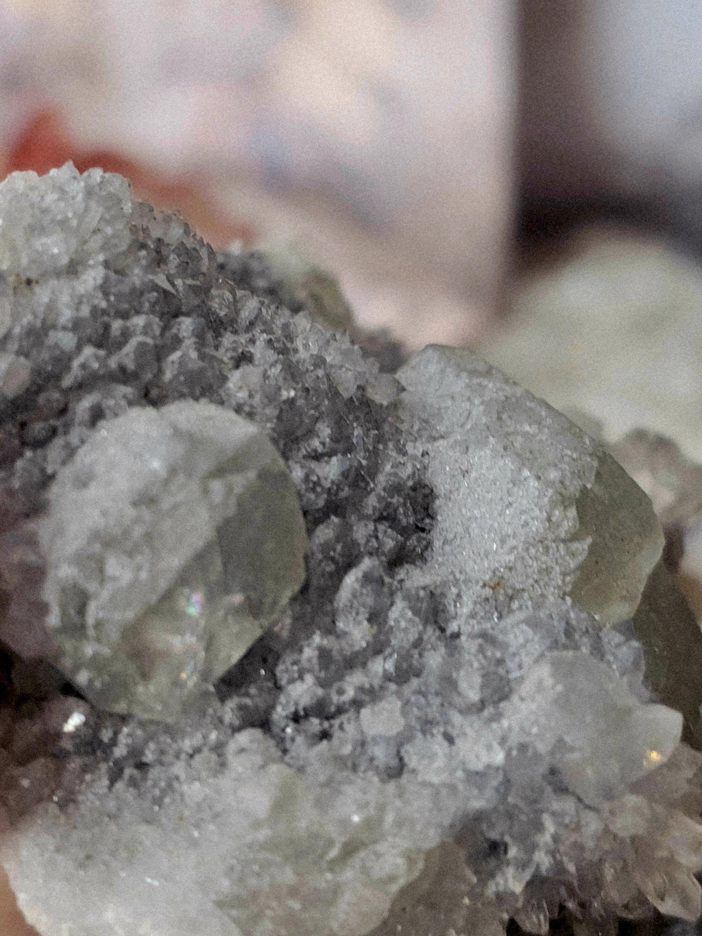 Fluorite Specimen, Fujian Province,  Crystal Specimen  Fluorite and Chrysanthemum Quartz