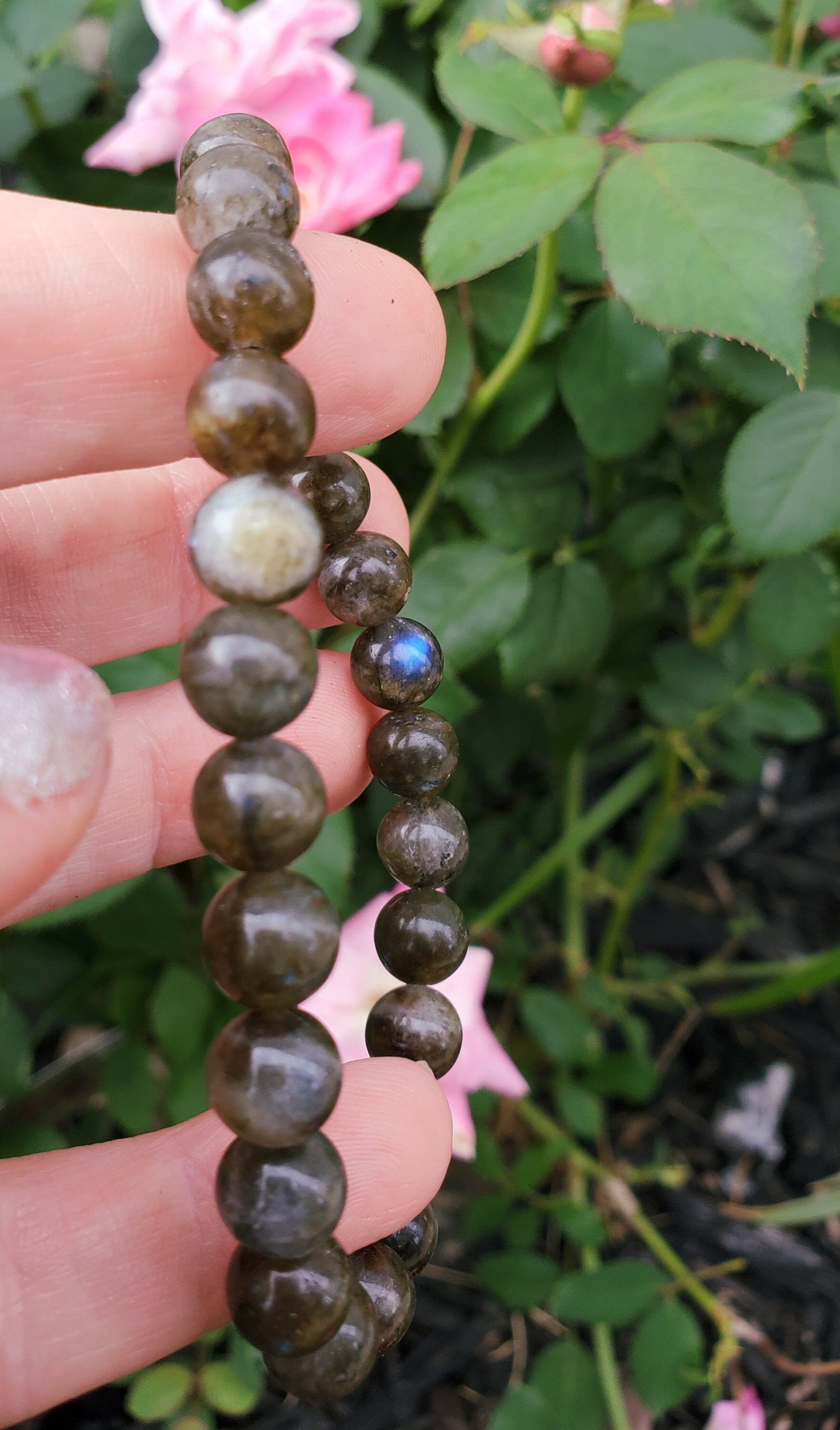 Natural Labradorite Beaded Bracelet, 8mm labradorite, 12mm labradorite Bracelet, Gemstone Bracelet, Healing Stones, Natural Crystal