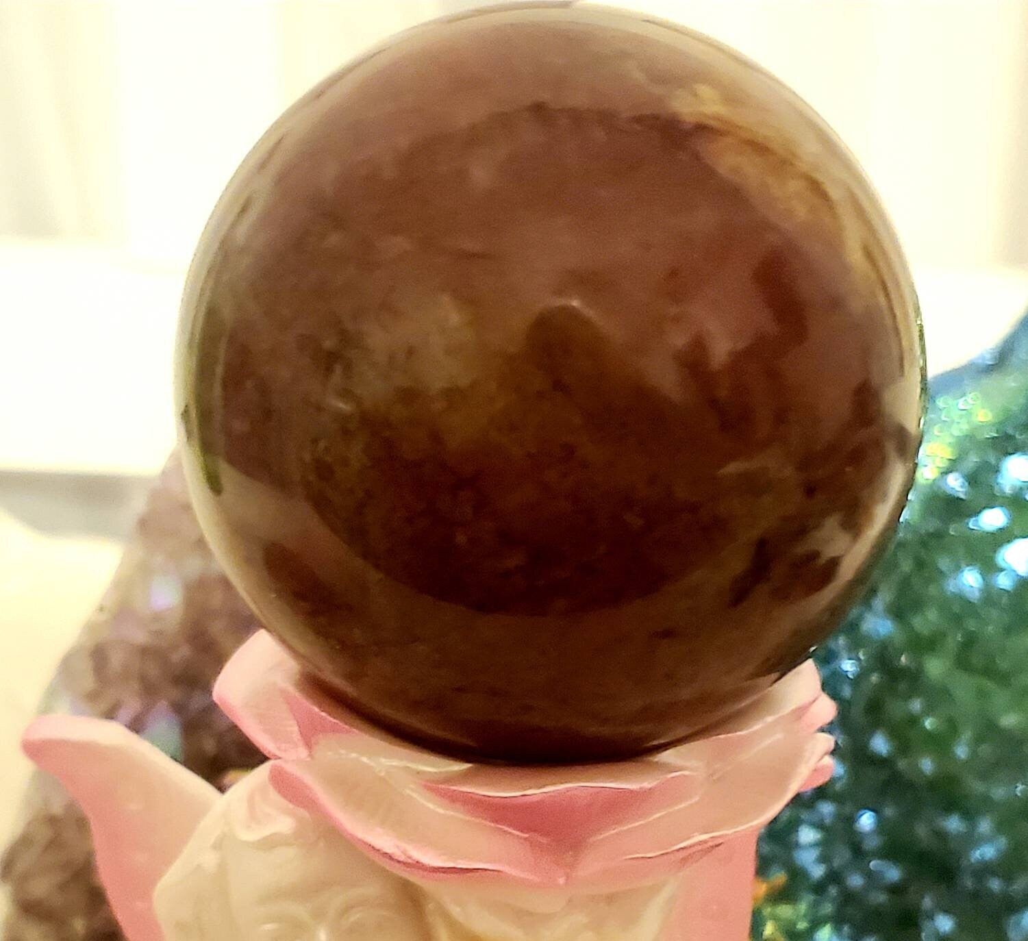 Ocean Jasper Crystal Ball, 368 gm Crystal, Crystals, Crystal Sphere, Gift