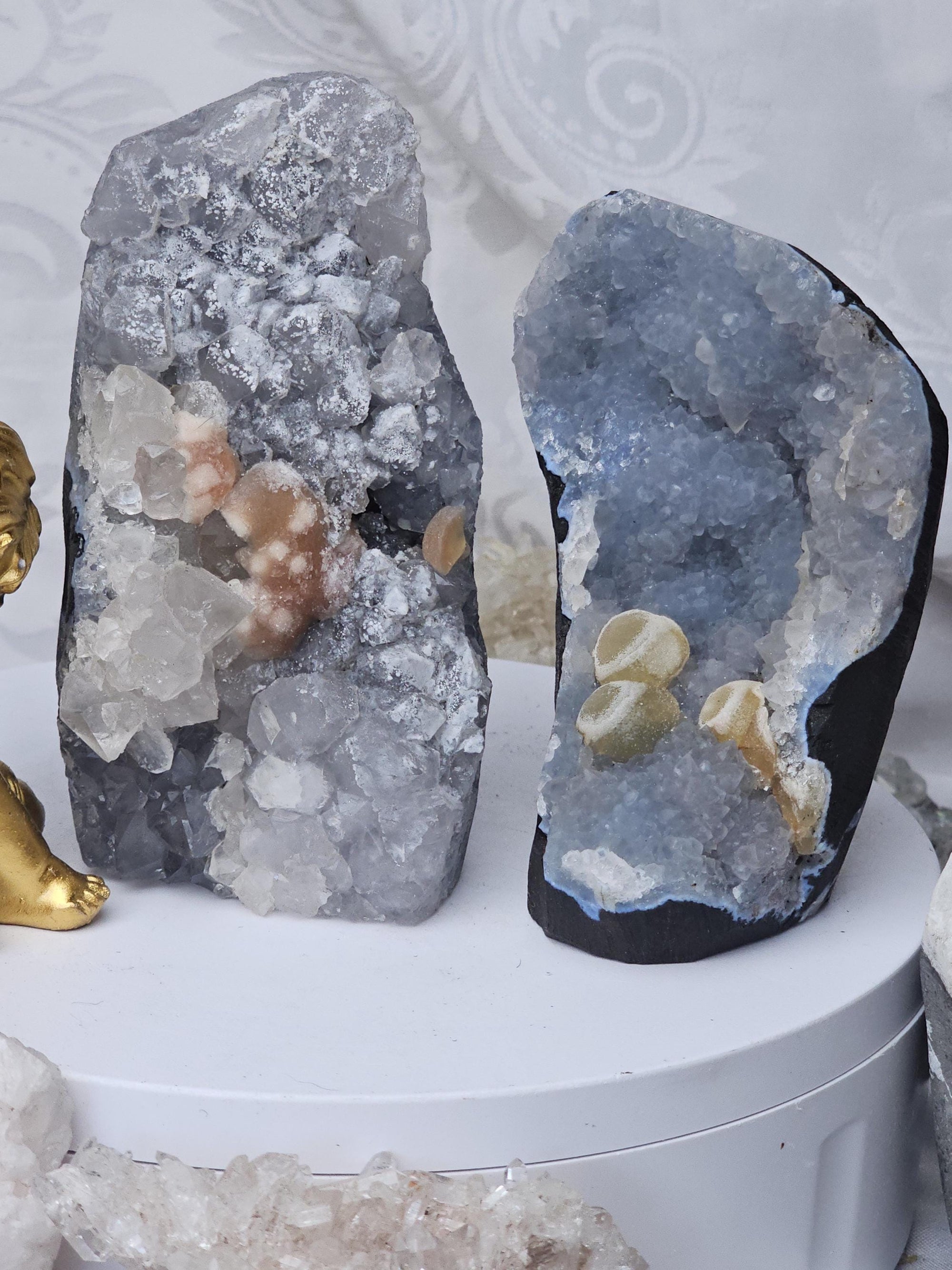 Rare Fluorite Freeform,Fluorite, Blue Chalchedony