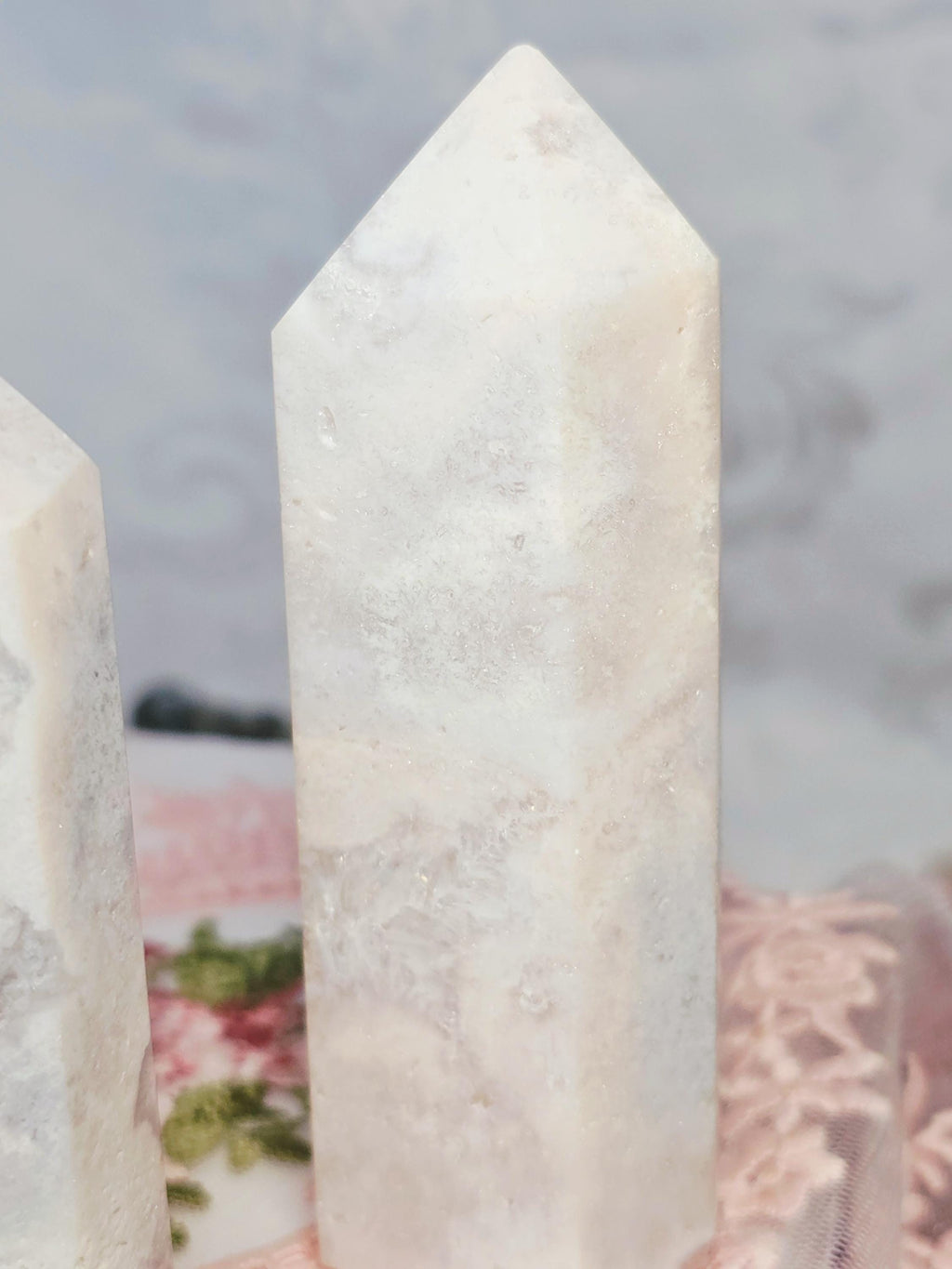 Pink Amethyst Tower, Druzy Tower, Crystal Tower ,Gift