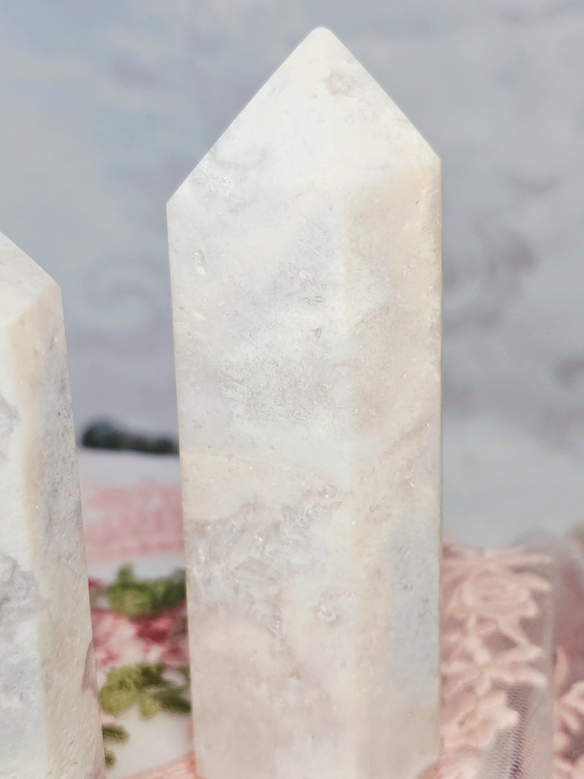 Pink Amethyst Tower, Druzy Tower, Crystal Tower ,Gift