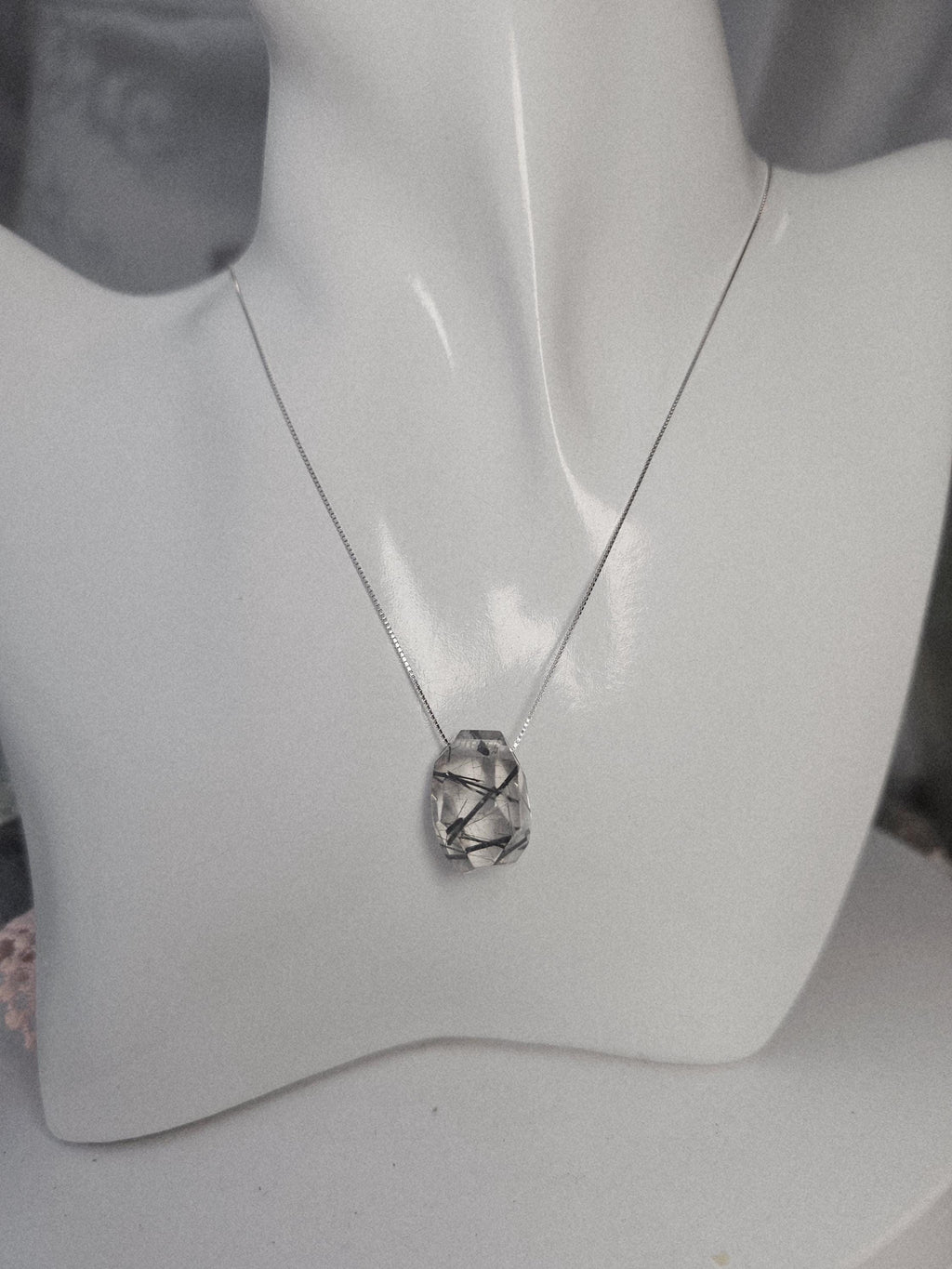 Rutilated Handmade Necklace, 925 Silver Or Gold Chain