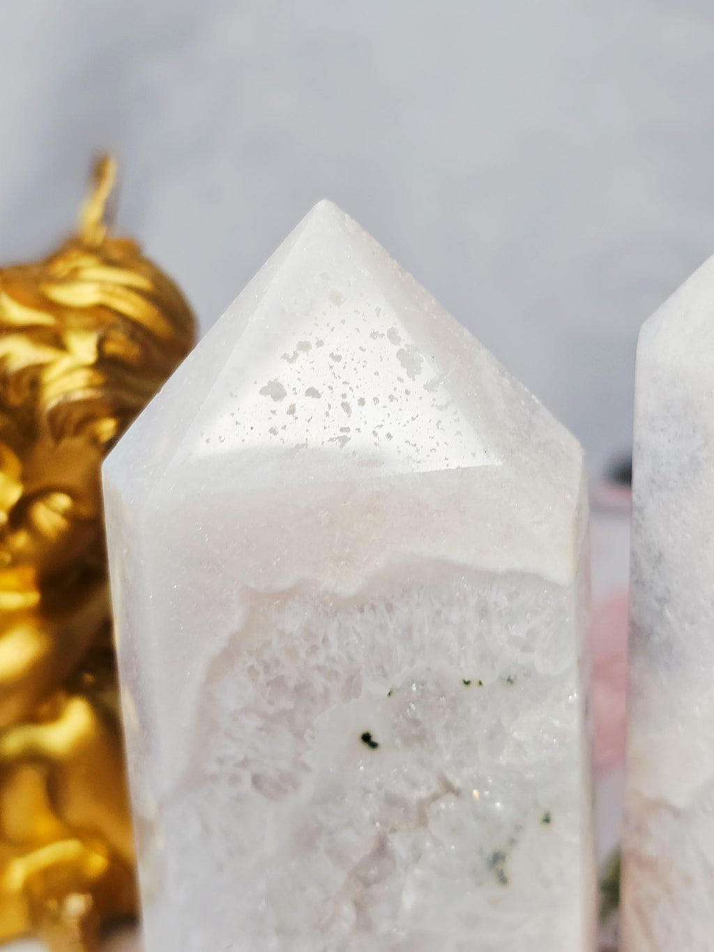 Pink Amethyst Tower, Druzy Tower, Crystal Tower ,Gift