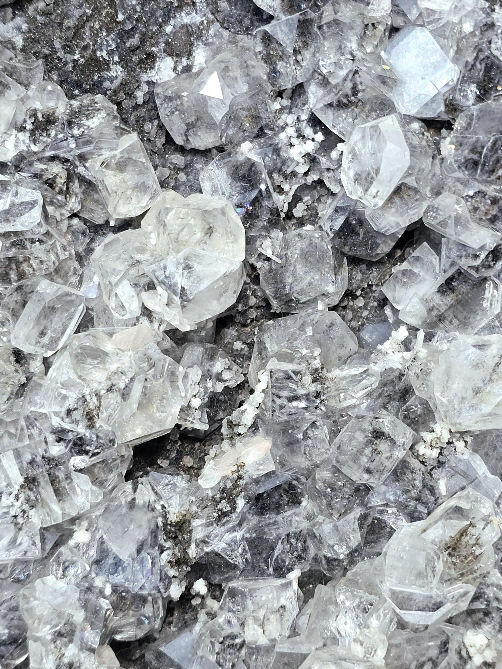 Black Diamond Apophyllite with Stillbite, Healing Crystal Specimen