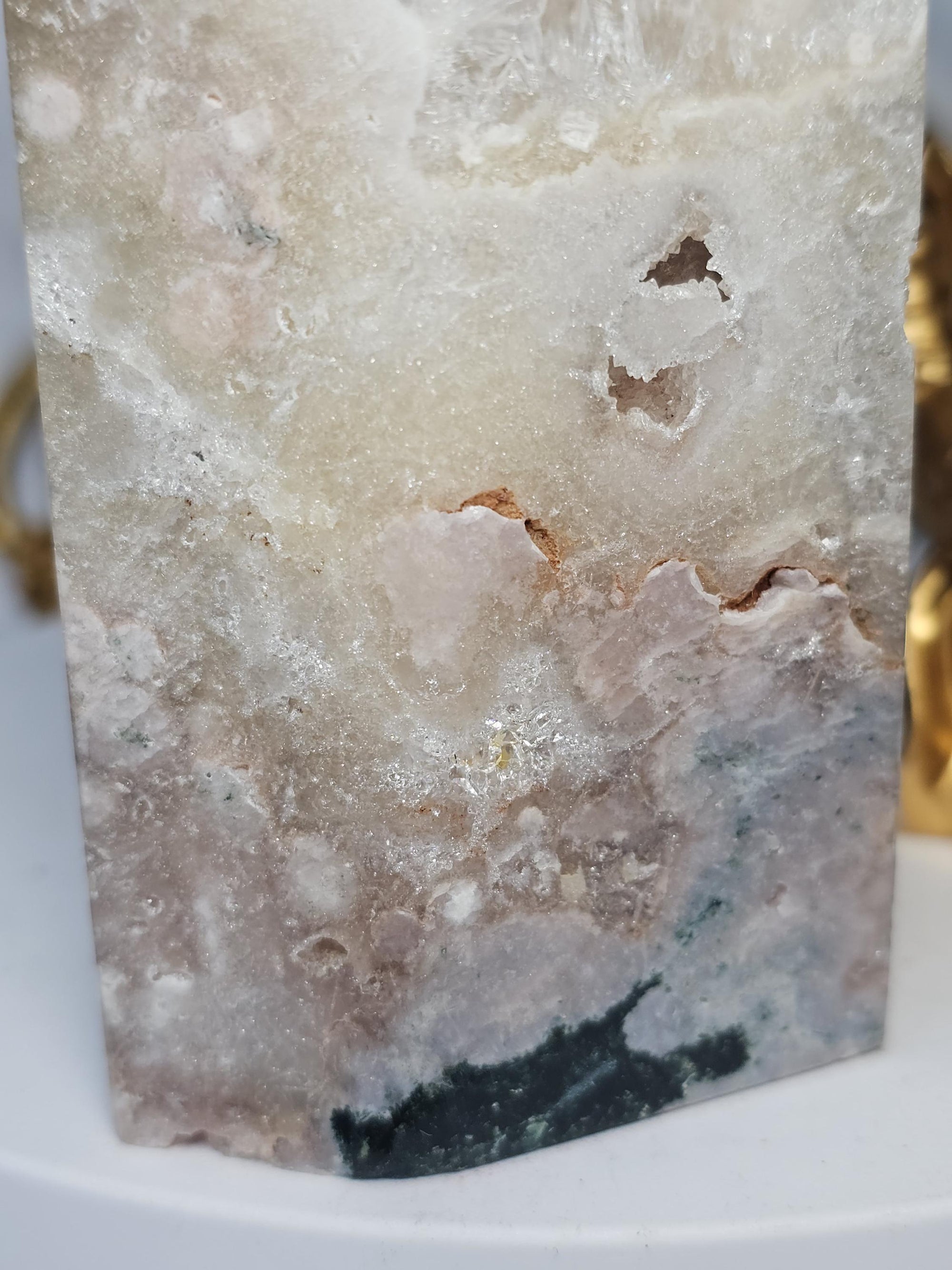 Brazilian Pink Amethyst Druzy Tower, Reiki Infused Crystal Gift