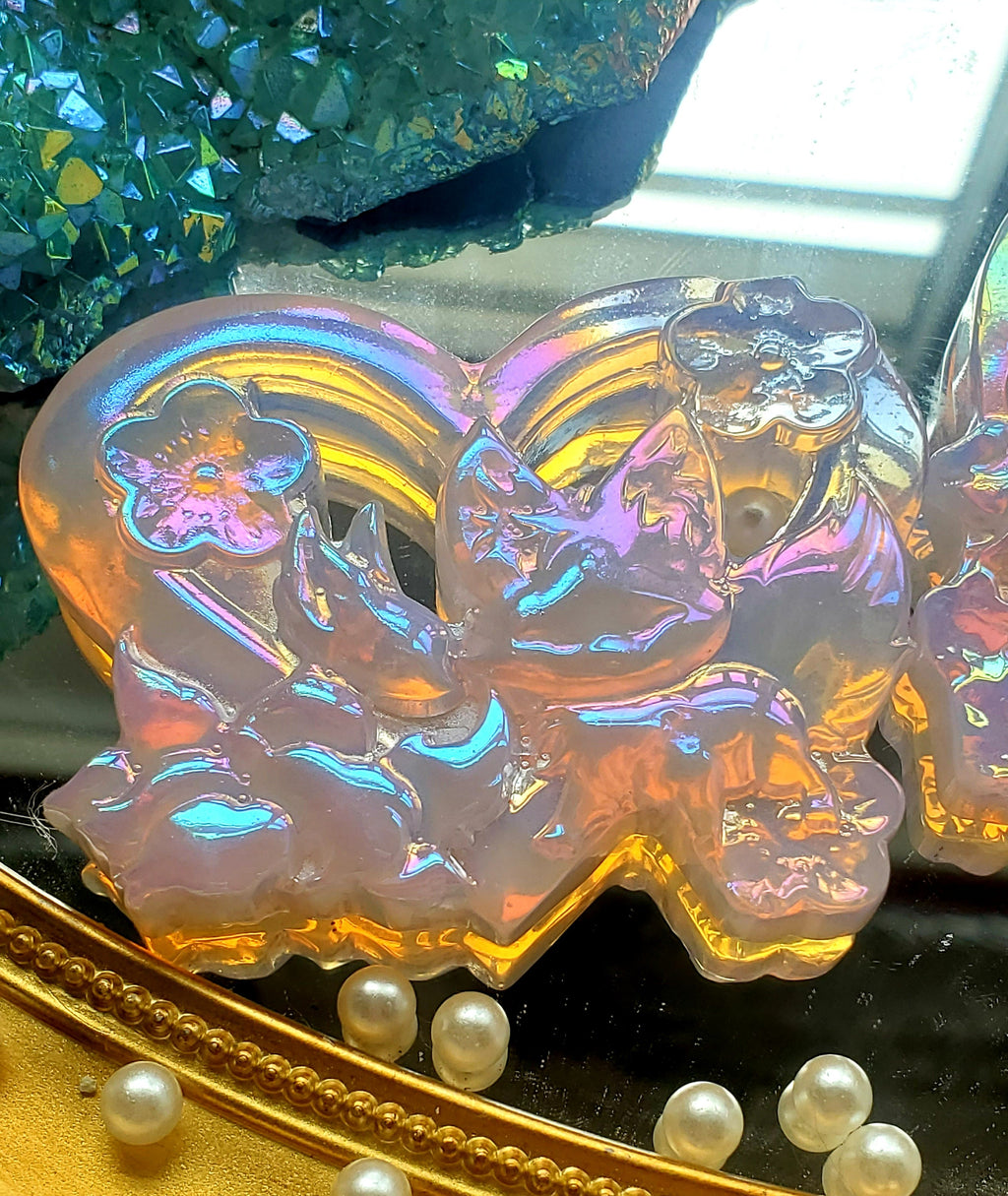 Kitsune Crystal, Angel Aura Opalite Crystal, Kitsune,Crystal