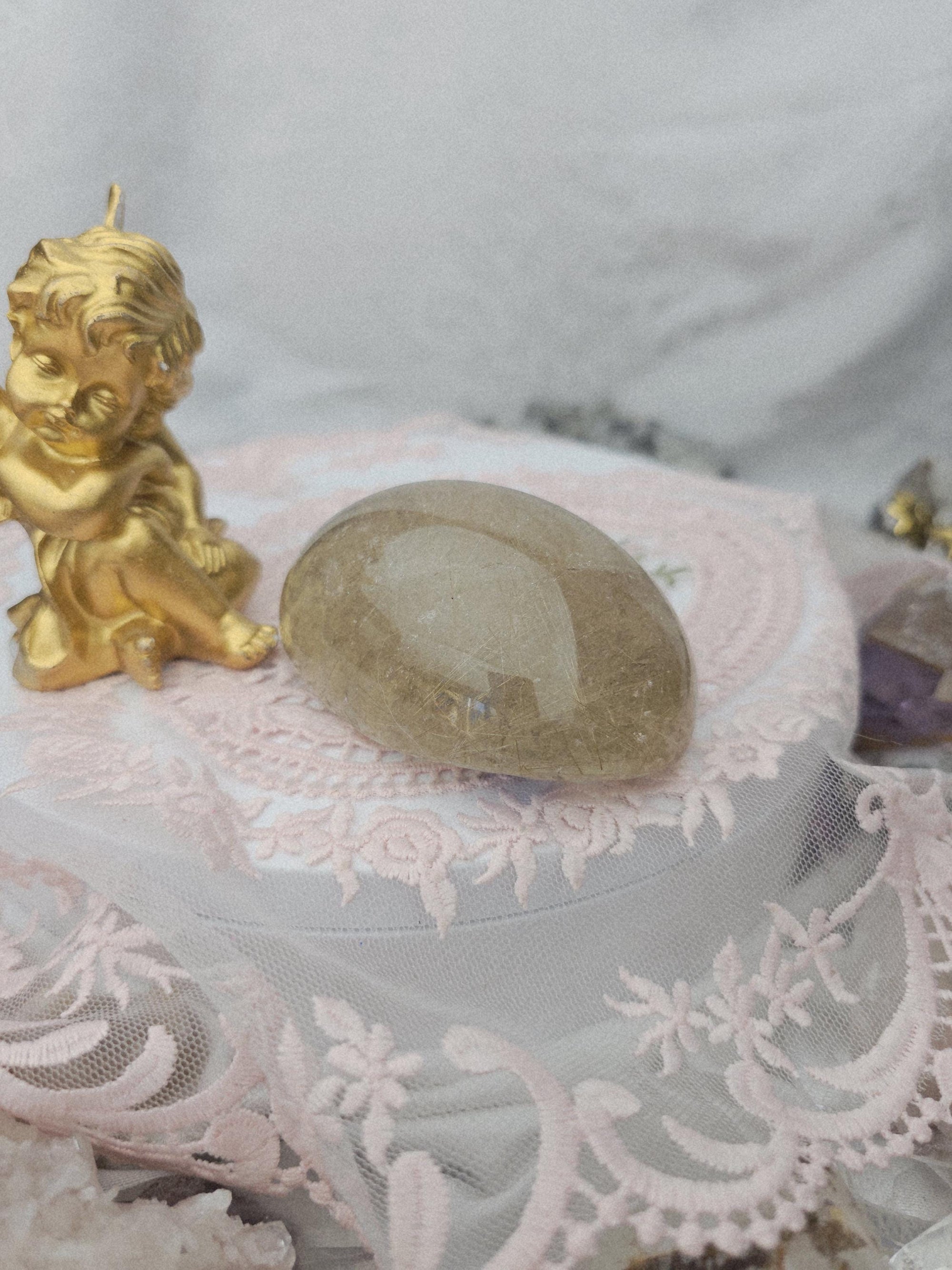 Rutilated Gold Crystal, Crystal Healing, Gift, Metaphysical Crystals, Healings Stone