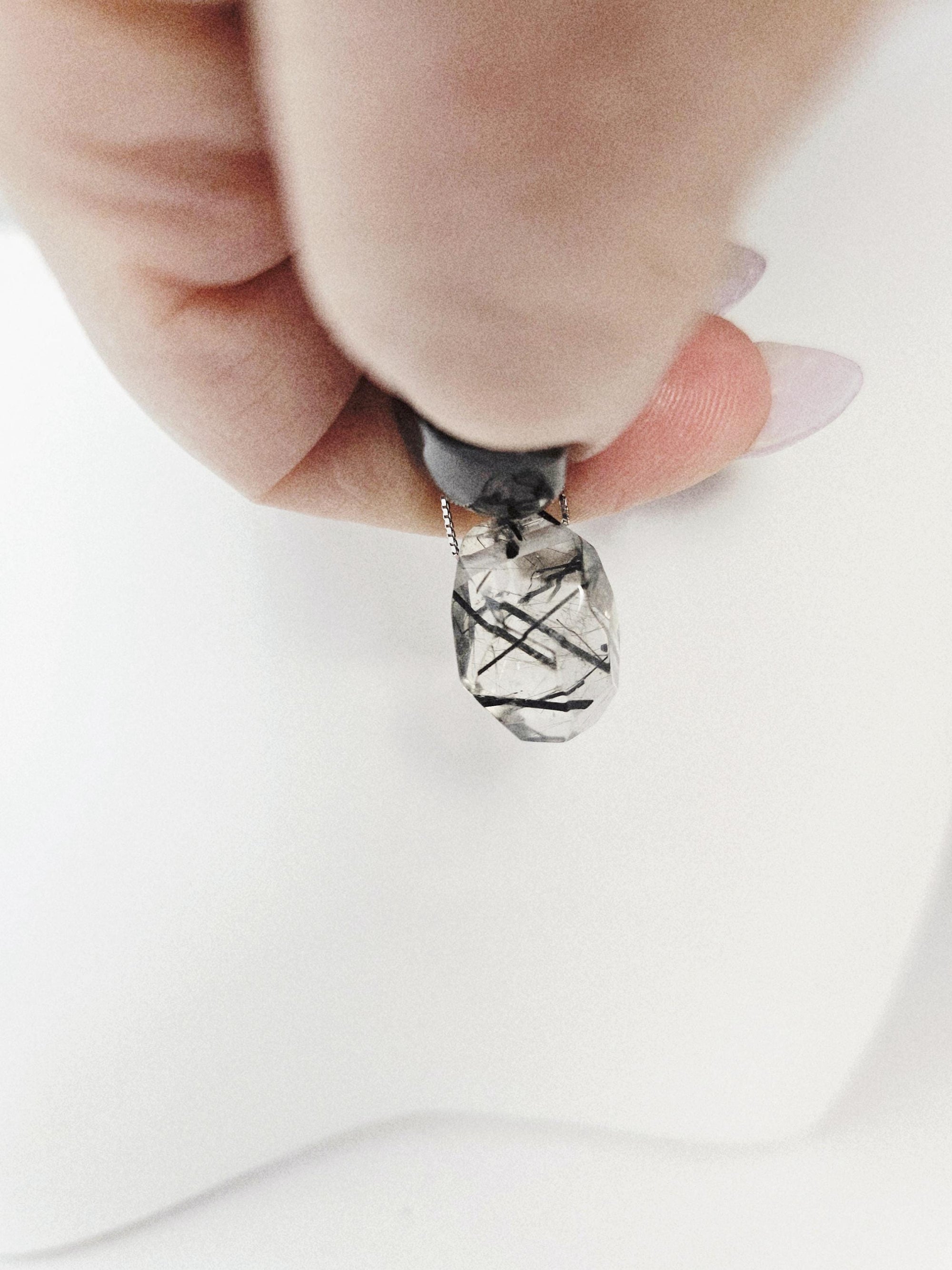 Rutilated Handmade Necklace, 925 Silver Or Gold Chain