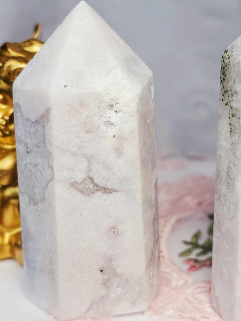 Pink Amethyst Tower, Druzy Tower, Crystal Tower ,Gift