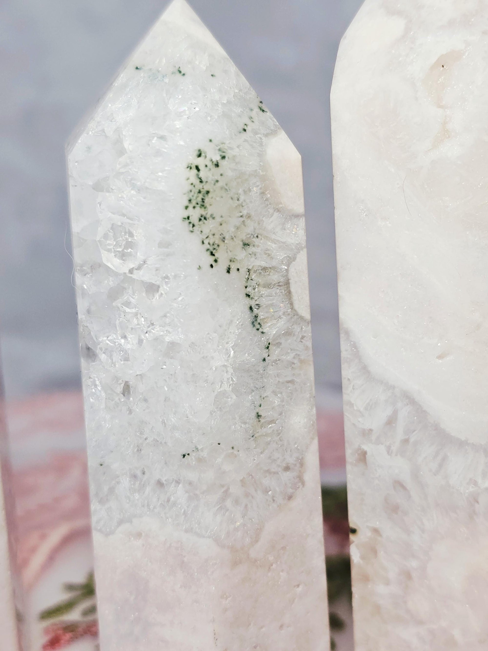 Pink Amethyst Tower, Druzy Tower, Crystal Tower ,Gift