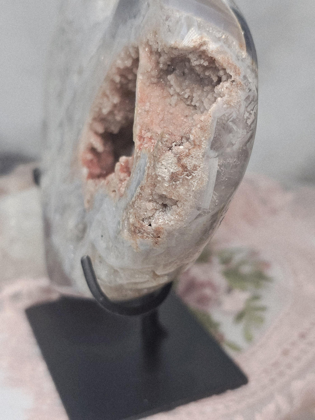 Brazilian Amethyst Druzy Heart, Pink Amethyst Druzy Hearts, Crystal Heart,Gift