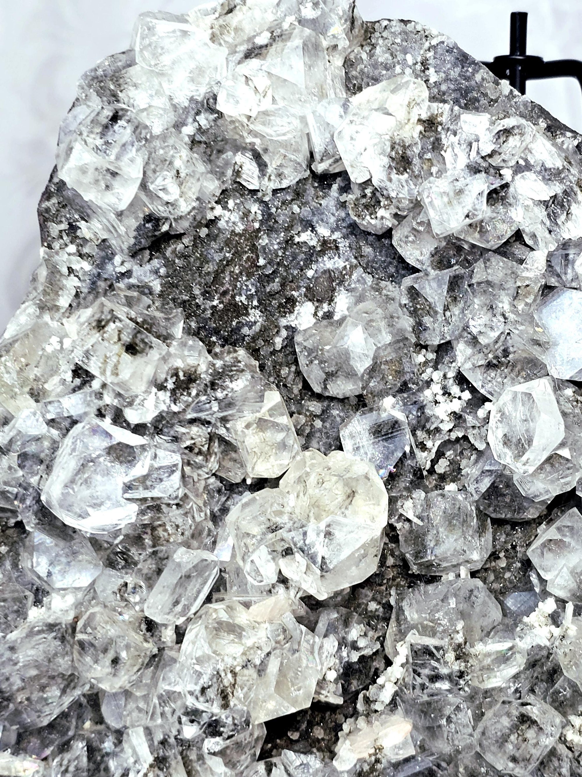 Black Diamond Apophyllite with Stillbite, Healing Crystal Specimen
