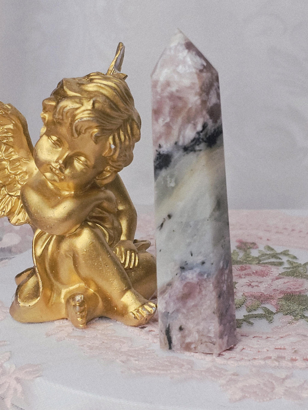Charoite Tower/ Pink Charoite Point | RARE | Top Grade- A+++ Quality Russian Charoite Towers