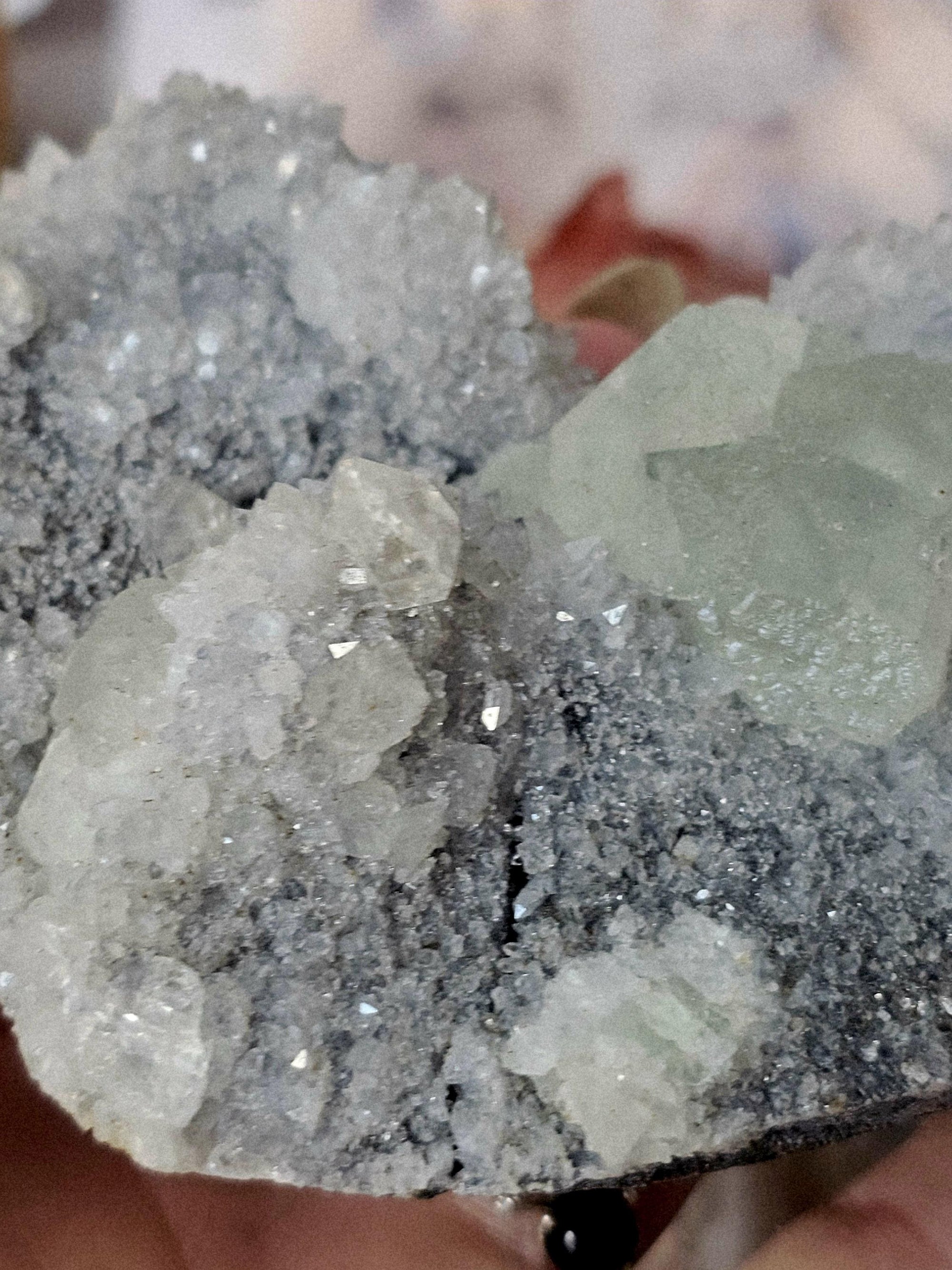 Fluorite Specimen, Fujian Province,  Crystal Specimen  Fluorite and Chrysanthemum Quartz